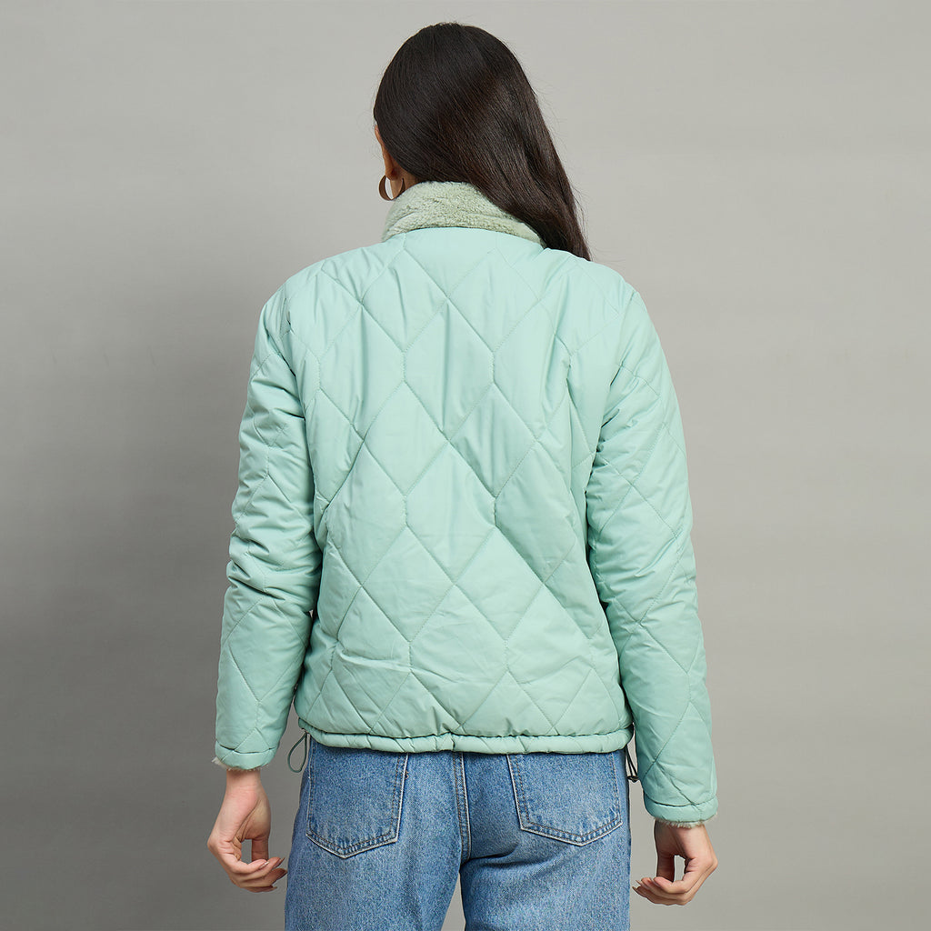 Duke Urban Women High Neck Full Sleeve Reversible Jacket (SDZ4183)