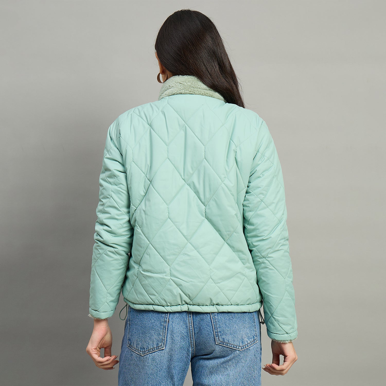 Duke Urban Women High Neck Full Sleeve Reversible Jacket (SDZ4183)