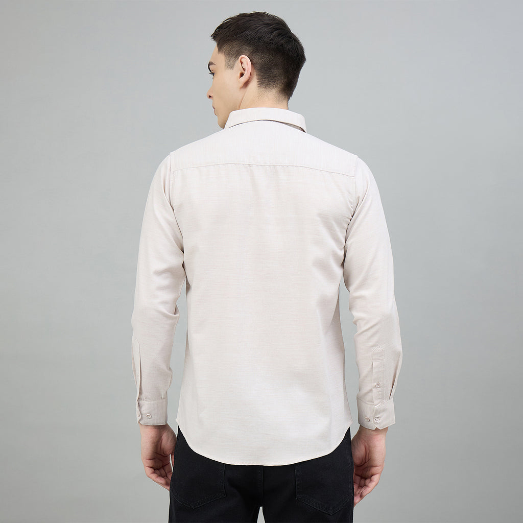 Duke Urban Men Solid Full Sleeve Spread Collar Slim Shirt (SDO7PLDI)