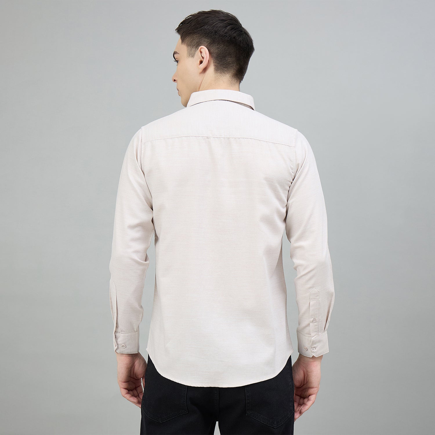 Duke Urban Men Solid Full Sleeve Spread Collar Slim Shirt (SDO7PLDI)