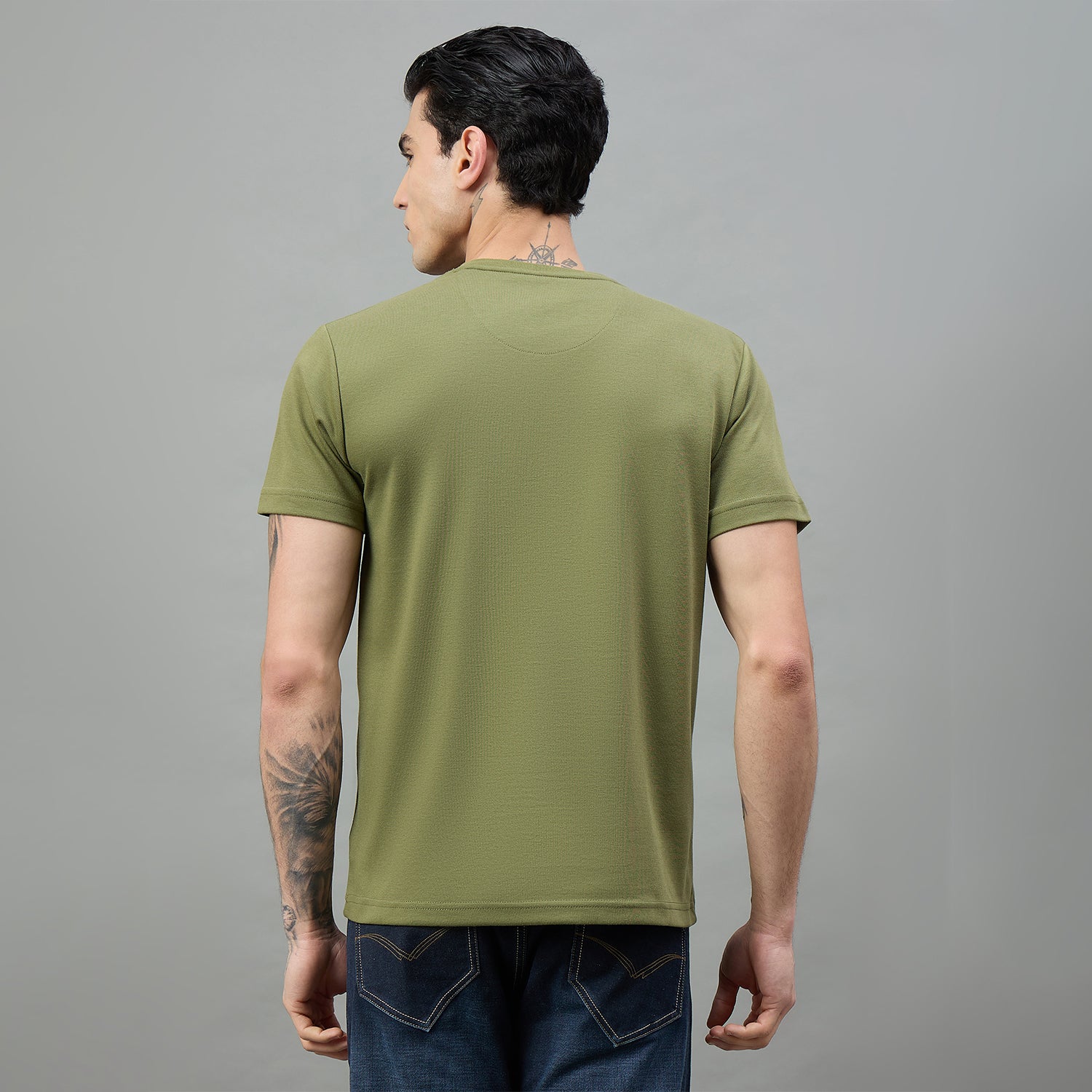 Duke Urban Men Typography Half Sleeve Round Neck Tshirt (LF7597)