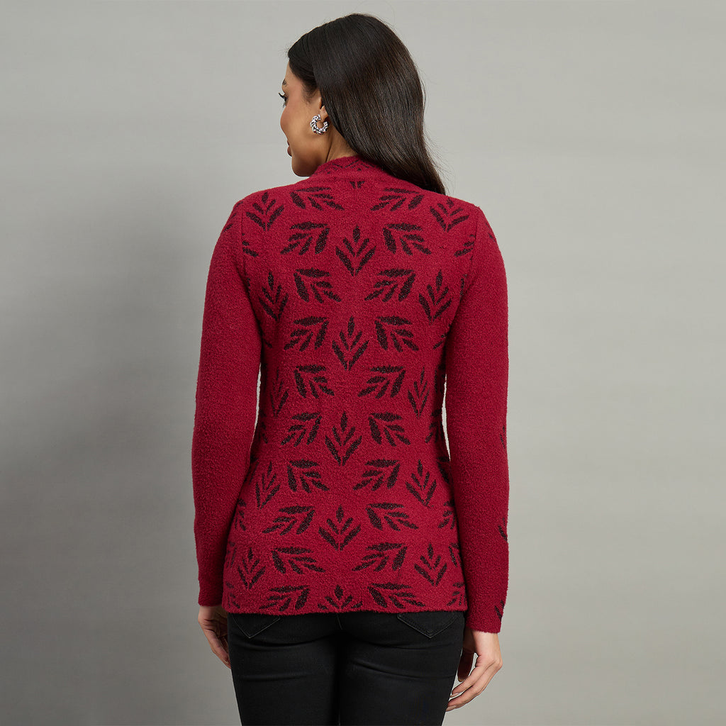 Duke Urban Women Full Sleeve Front Open Regular Fit Sweater (SDS1171)
