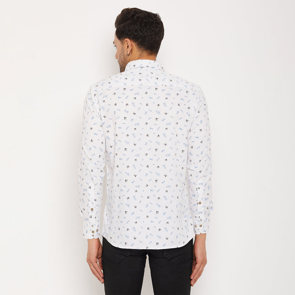 Duke Men Stardust Cotton Full Sleeve Shirt (SDO8PRTG)