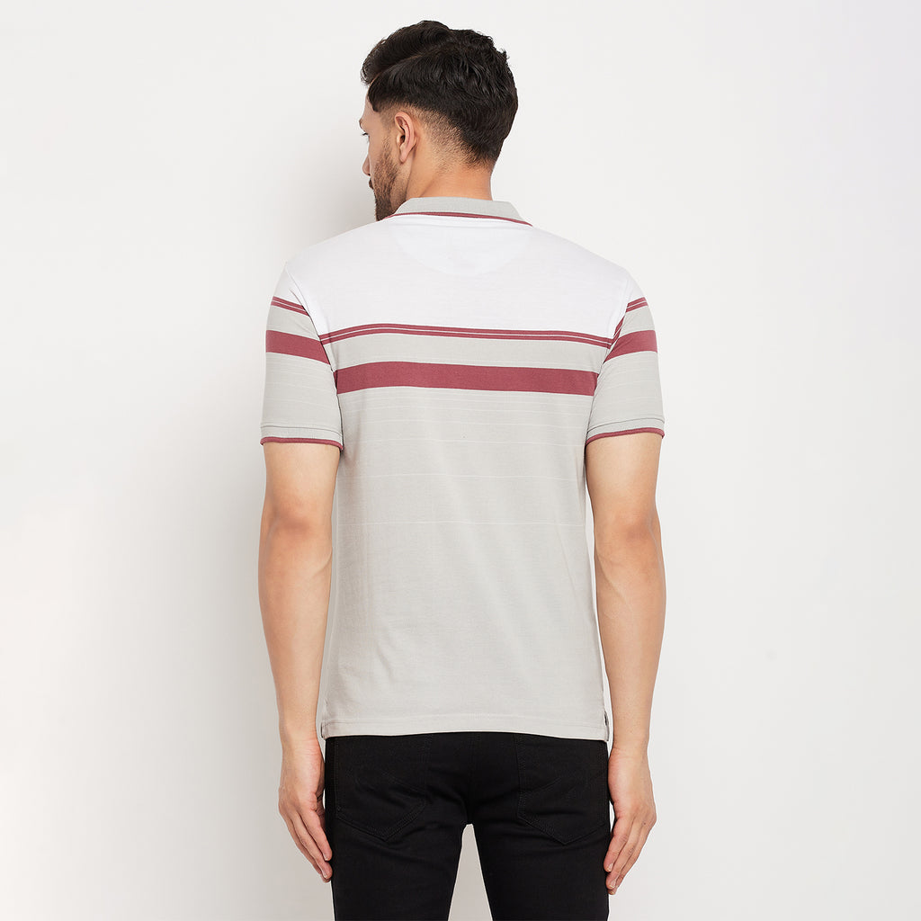 Duke Stardust Men Polo Neck Half Sleeve Cotton T-shirt (LF5839)