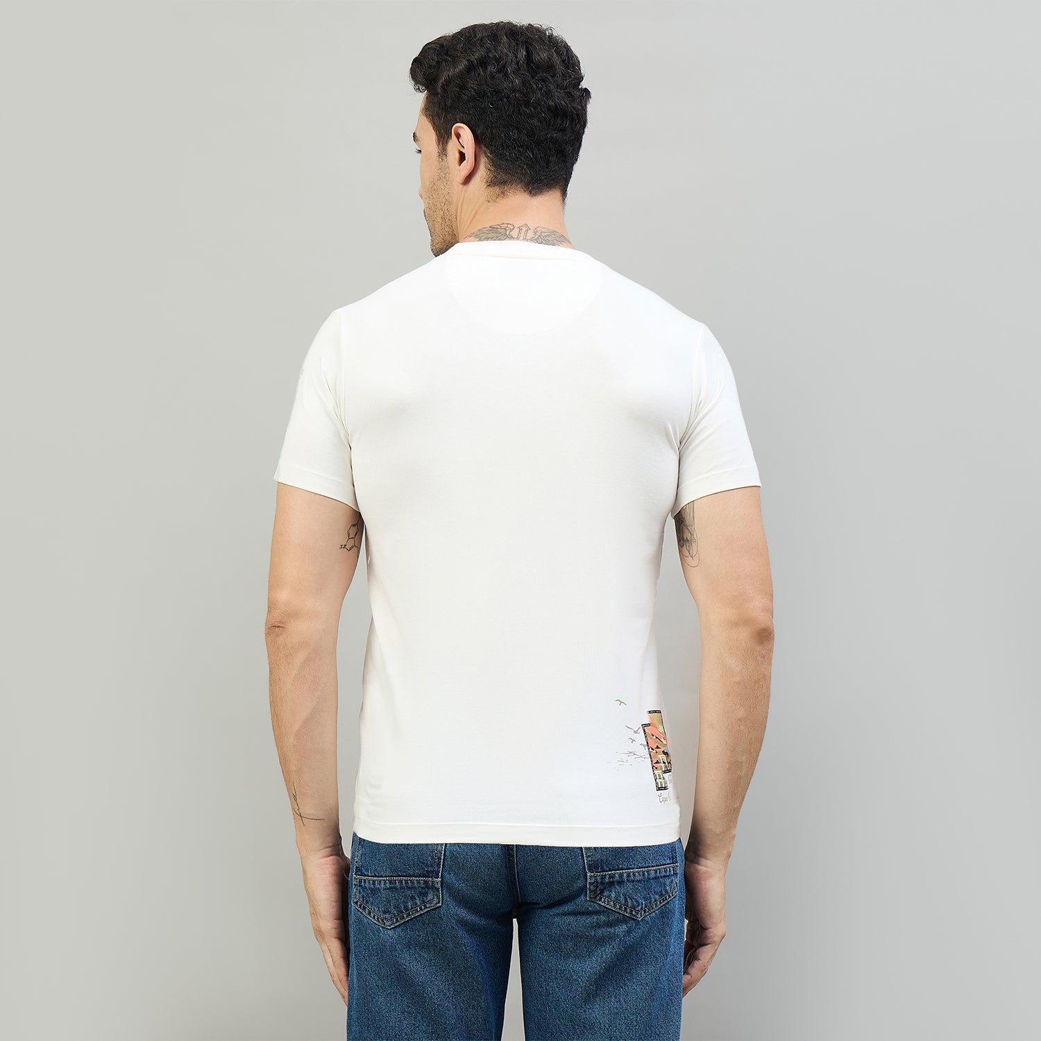 Duke Urban Men Round Neck Half Sleeve Slim T-Shirt (LF7526)