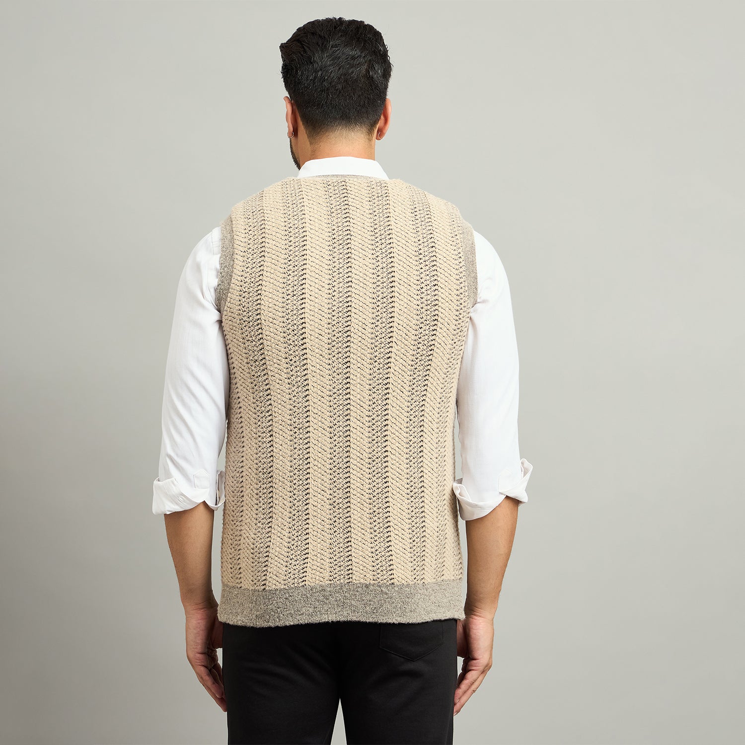 Duke Urban Men V Neck Sleeveless Reversible Sweater (SDS2293)