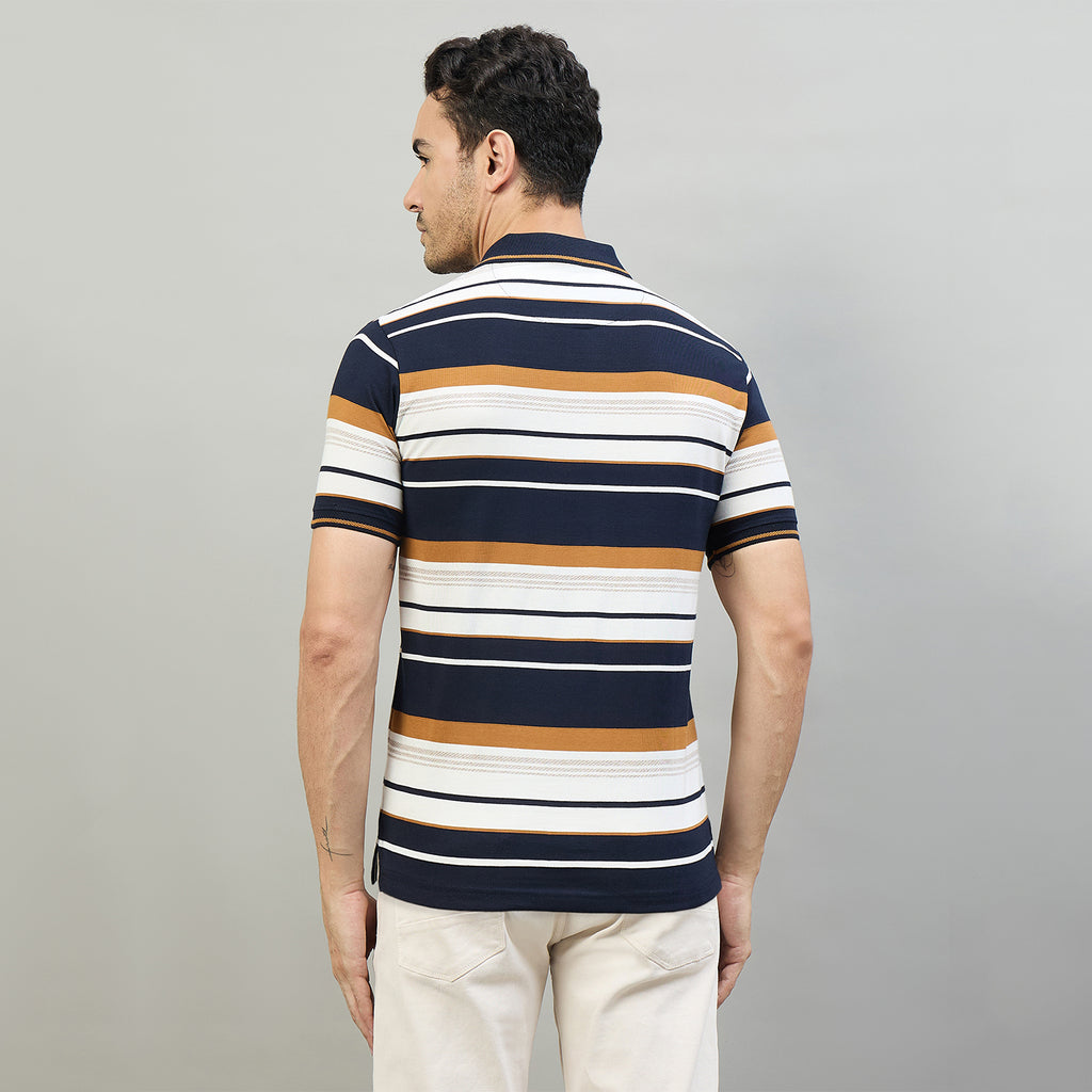 Duke Urban Men Half Sleeve Cotton Smart Fit Casual T-shirt (LF7968)