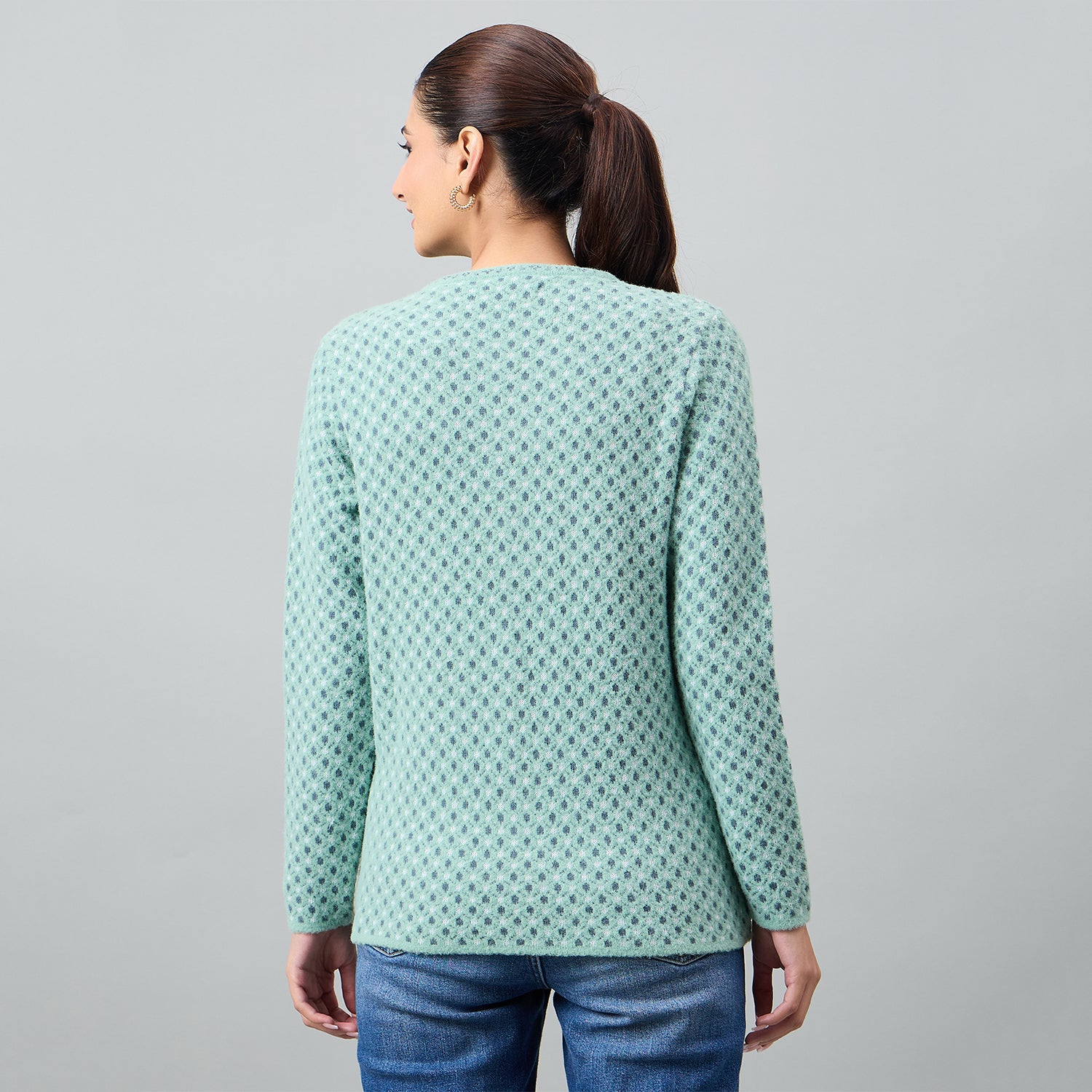 Duke Urban Women Full Sleeve Front Open Regular Cardigan (SDS1337)