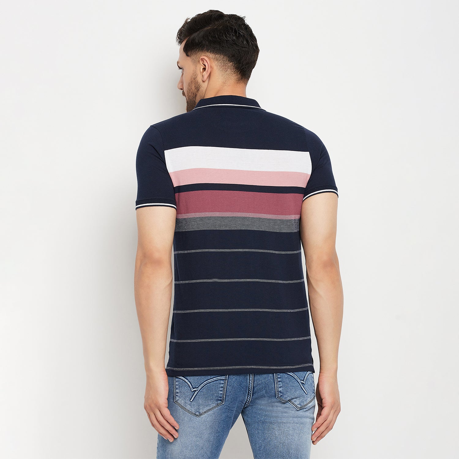 Duke Stardust Men Half Sleeve Polo Neck Cotton T-shirt (LF5804)