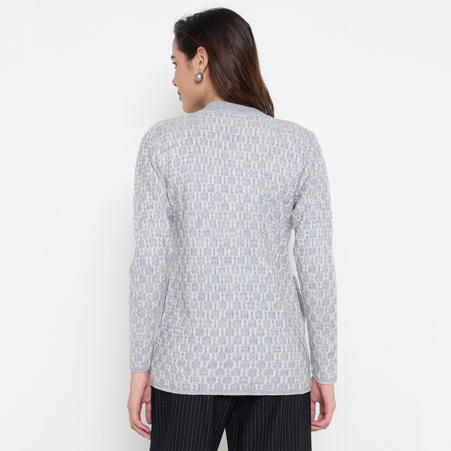 Duke Urban Women Full Sleeve Front Open Sweater (SDS1295)