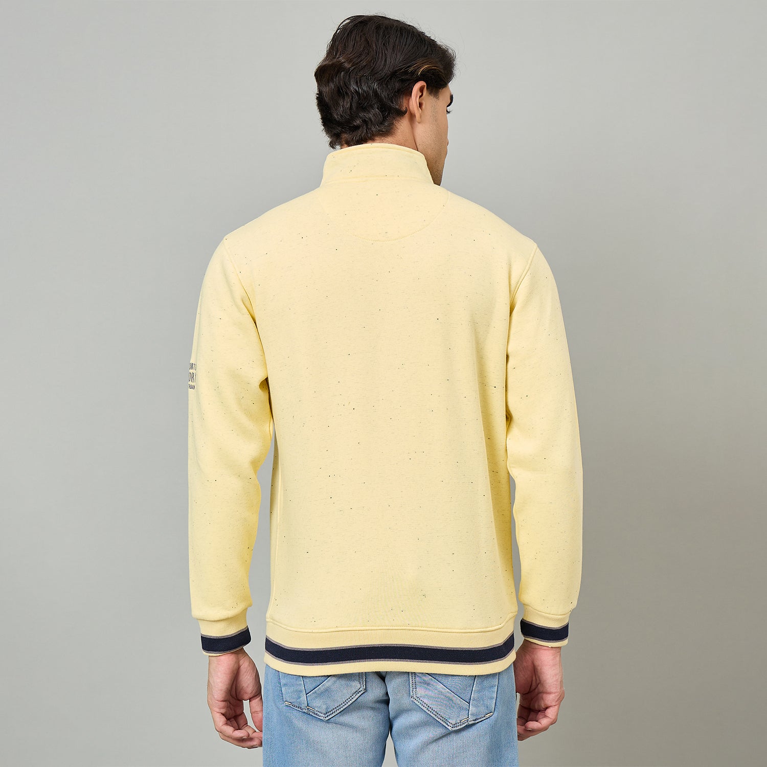 Duke Urban Men Full Zip High Neck Sweatshirt (LF6412)
