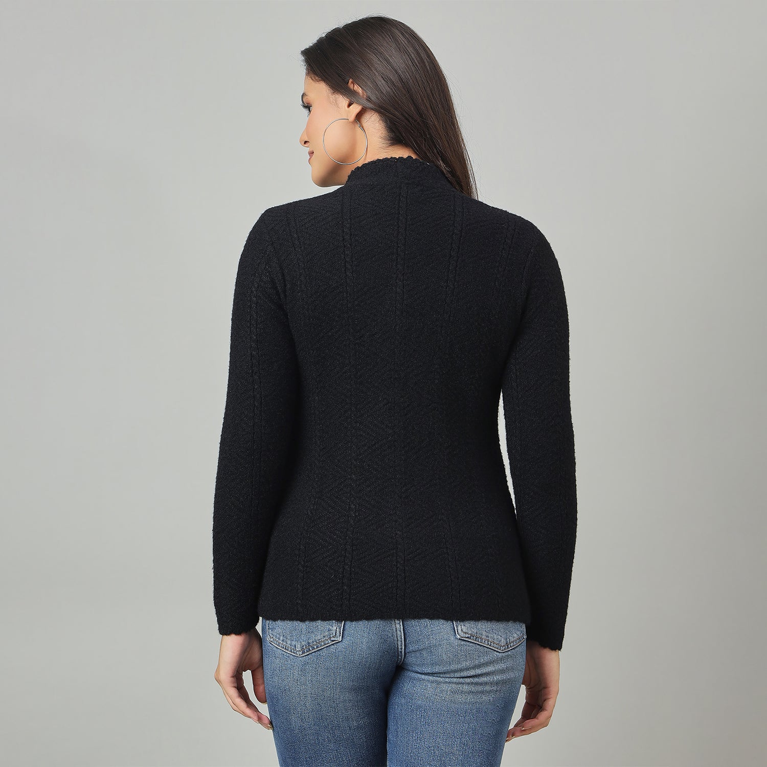 Duke Urban Women Front Open Regular Sweater (SDS1282)