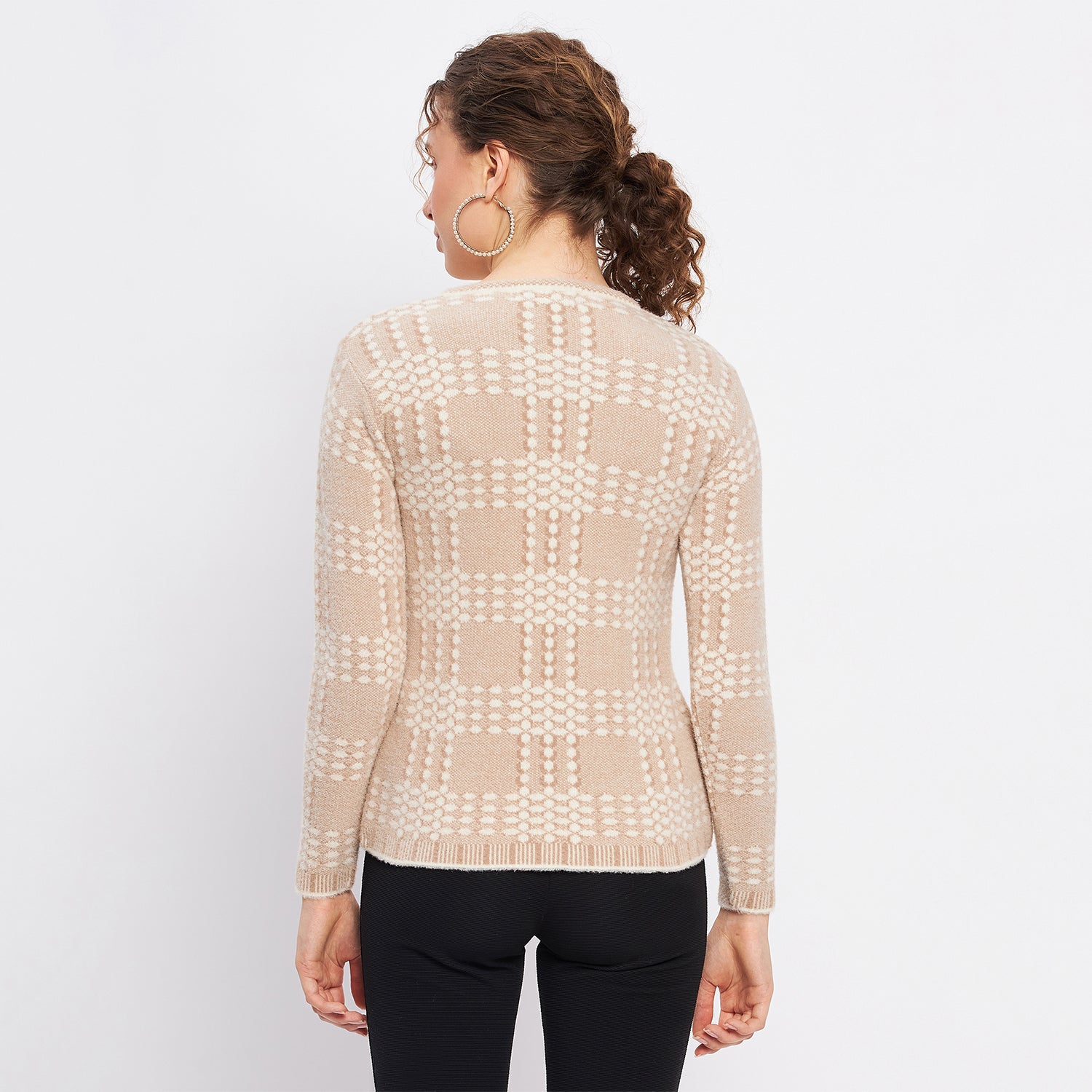 Duke Urban Women Full Sleeve Self Design Cardigan (SDS1047)