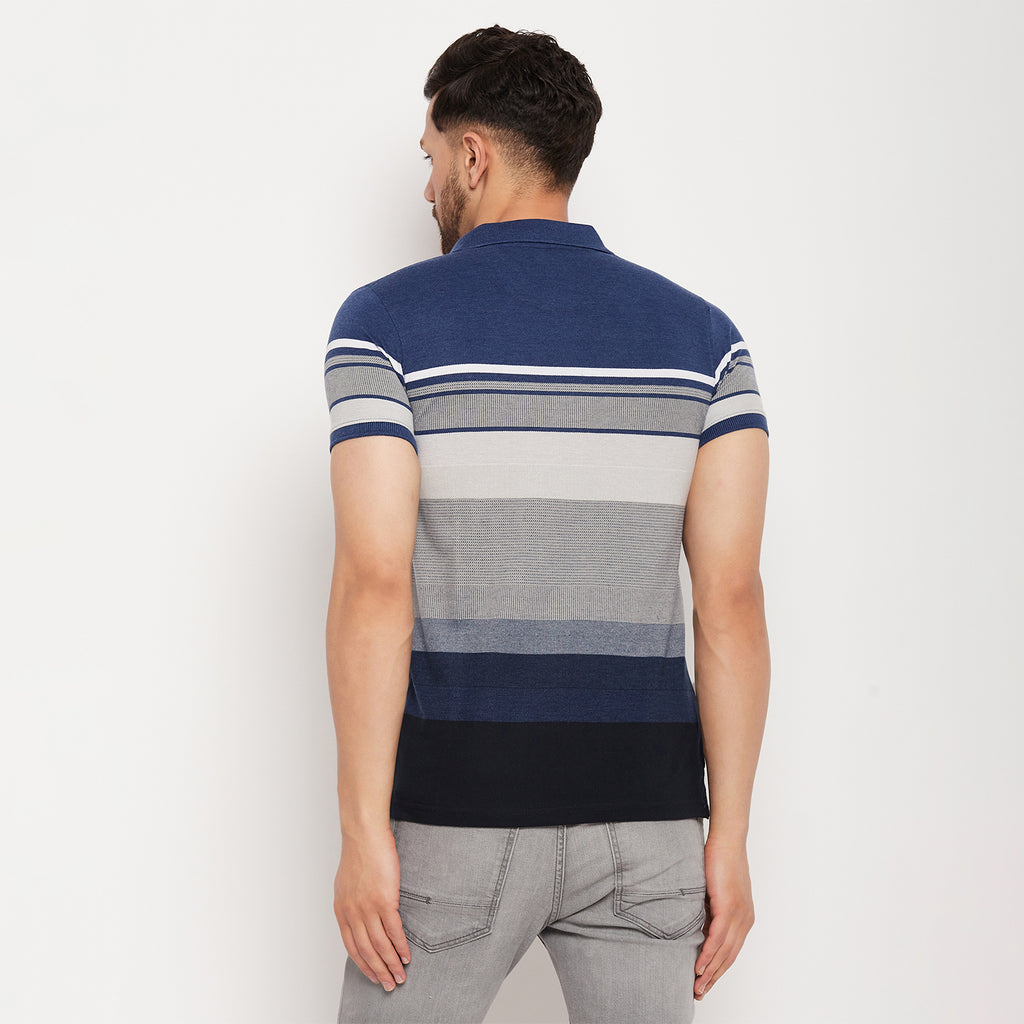 Duke Stardust Men Half Sleeve Polo Neck Cotton T-shirt (LF7013)