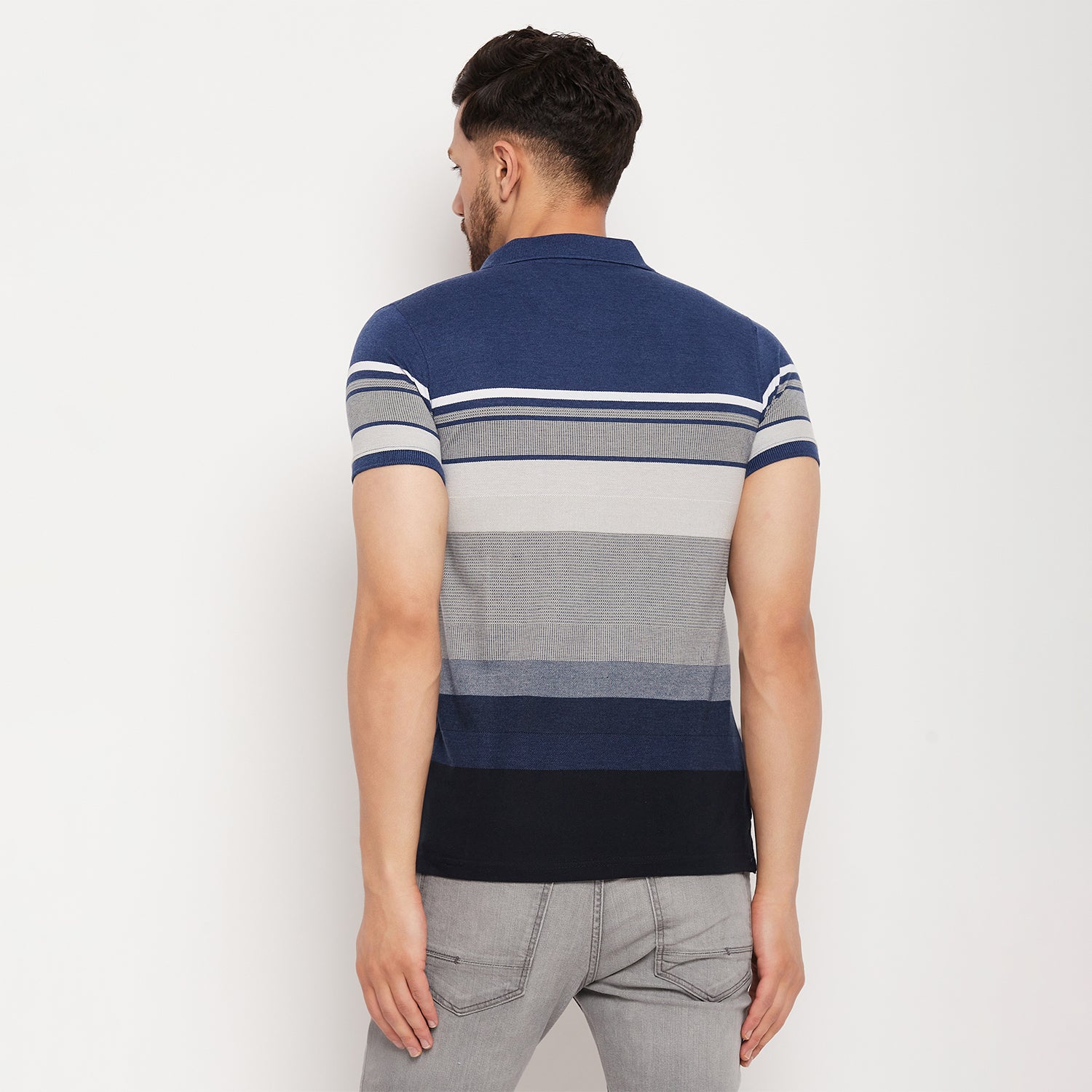Duke Stardust Men Half Sleeve Polo Neck Cotton T-shirt (LF7013)
