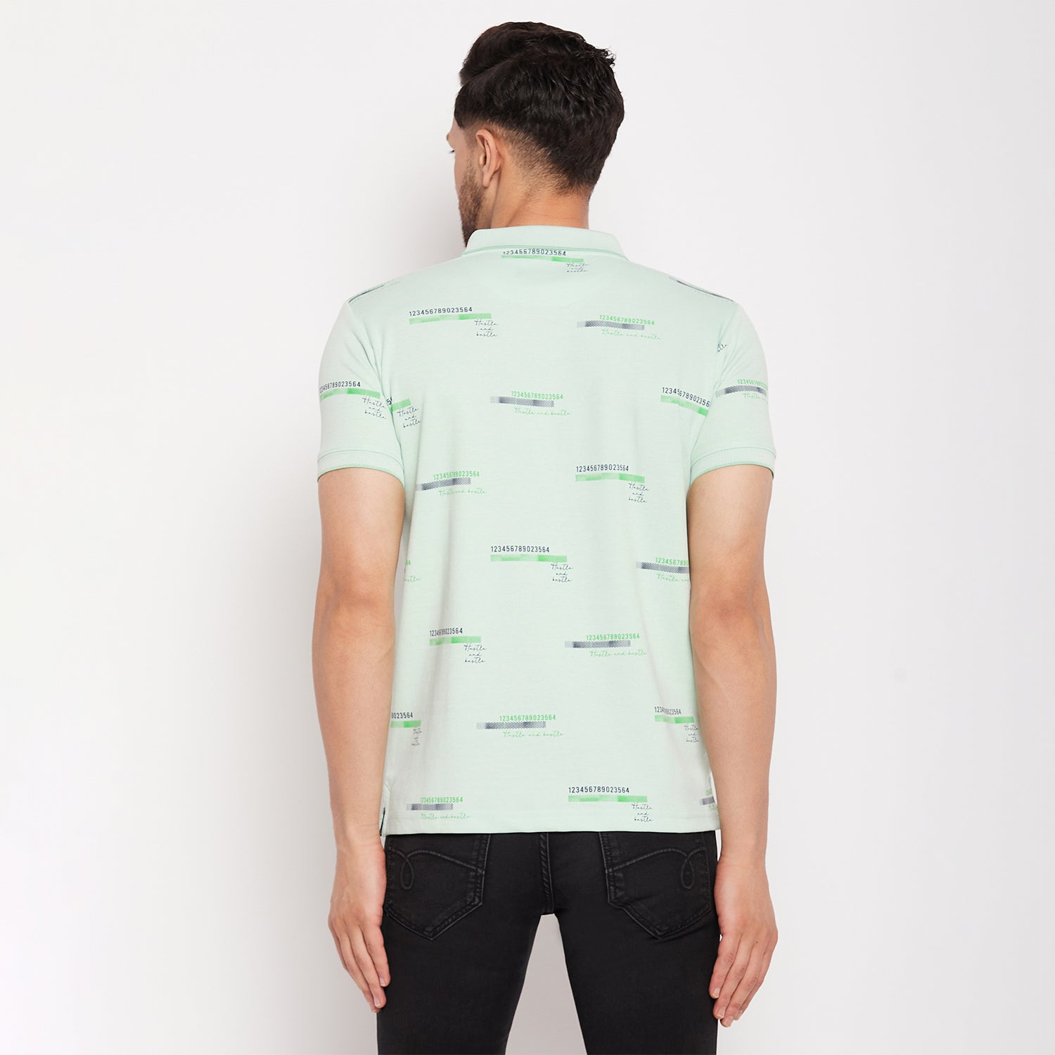 Duke Urban Men Half Sleeve Polo Neck Cotton T-shirt (LF5862)