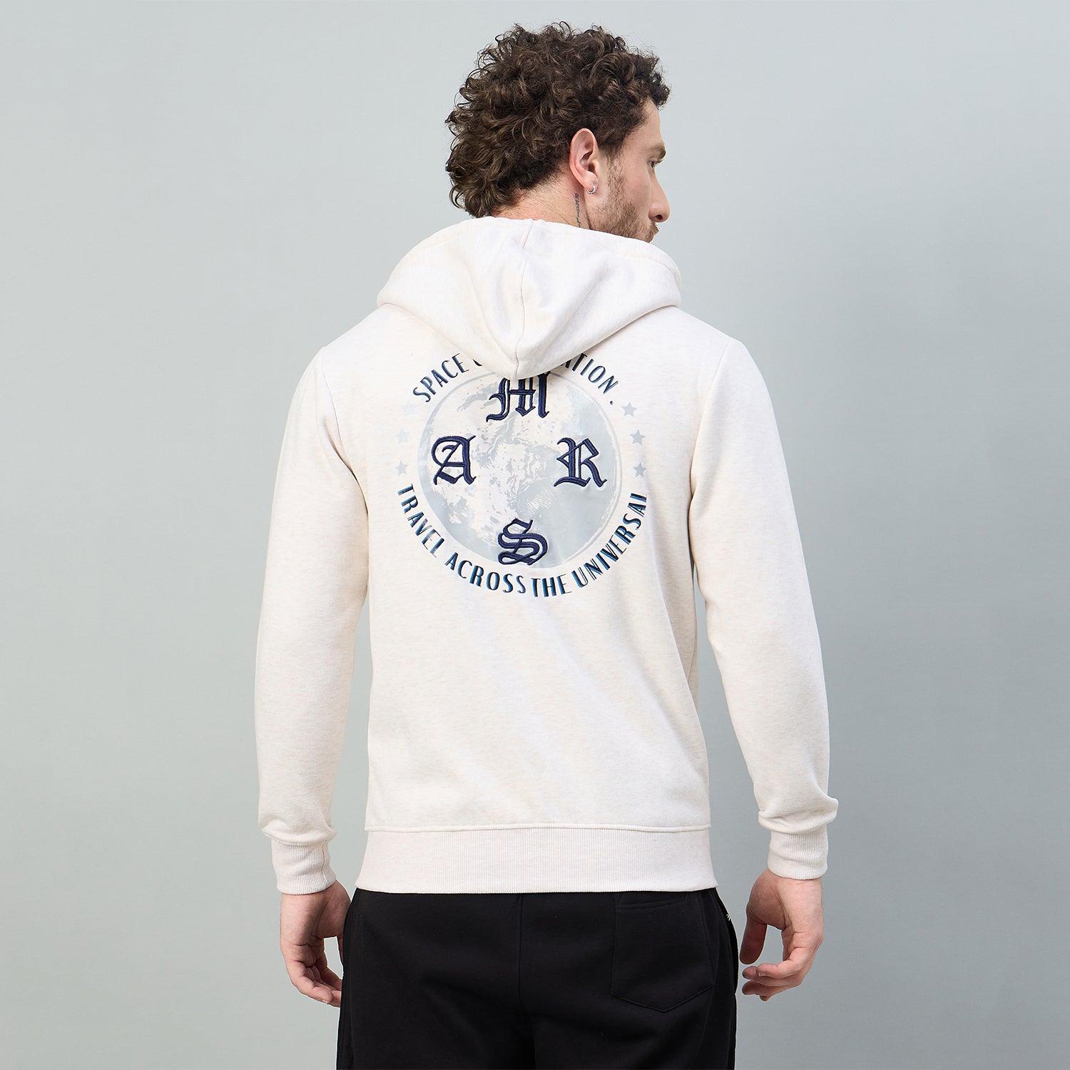 Duke Urban Men Hooded Smart fit Full Zip Sweatshirt (LF6357)