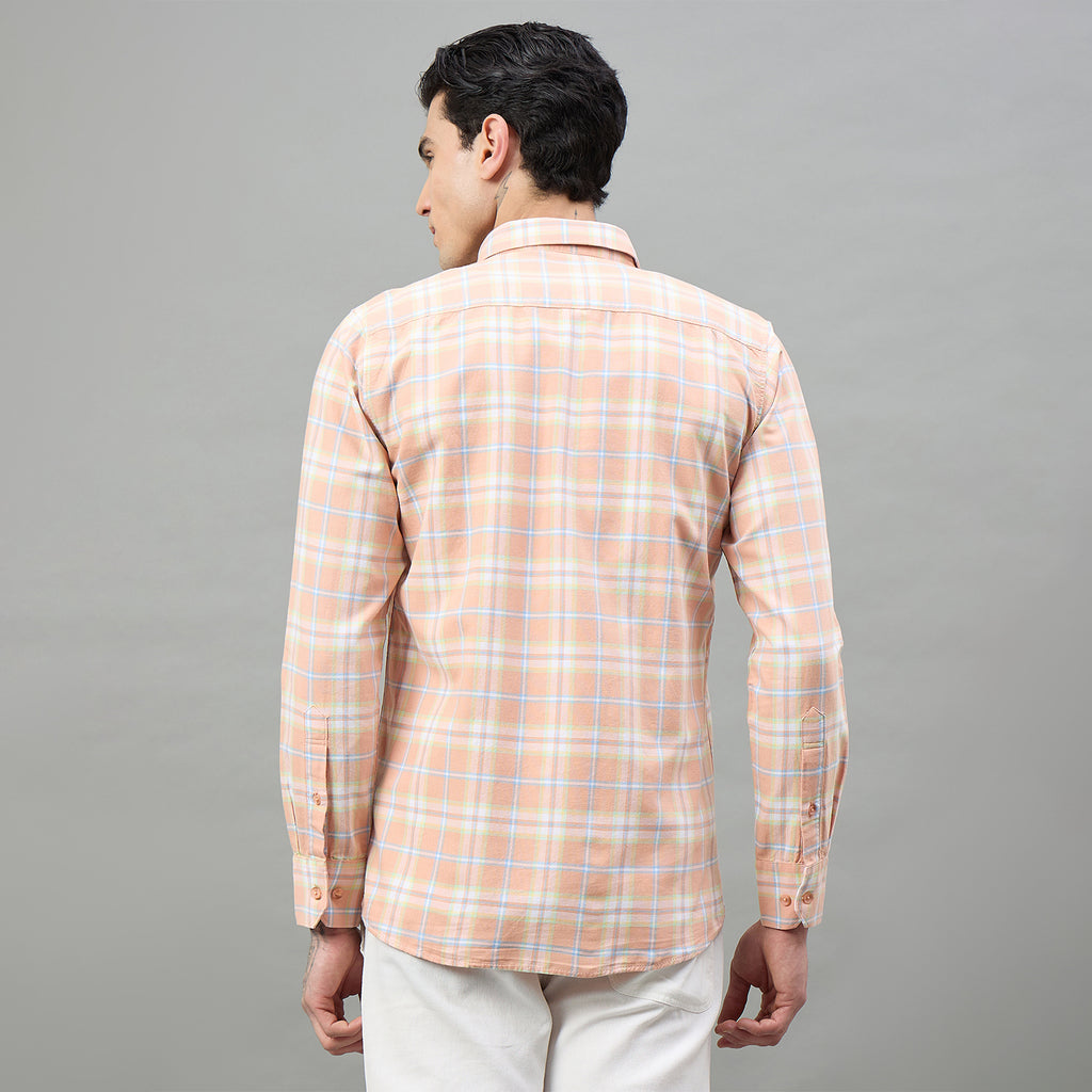 Duke Urban Men Checkered Pure Cotton Slim Fit Casual Full Sleeve Shirt (SDO8CKBM)