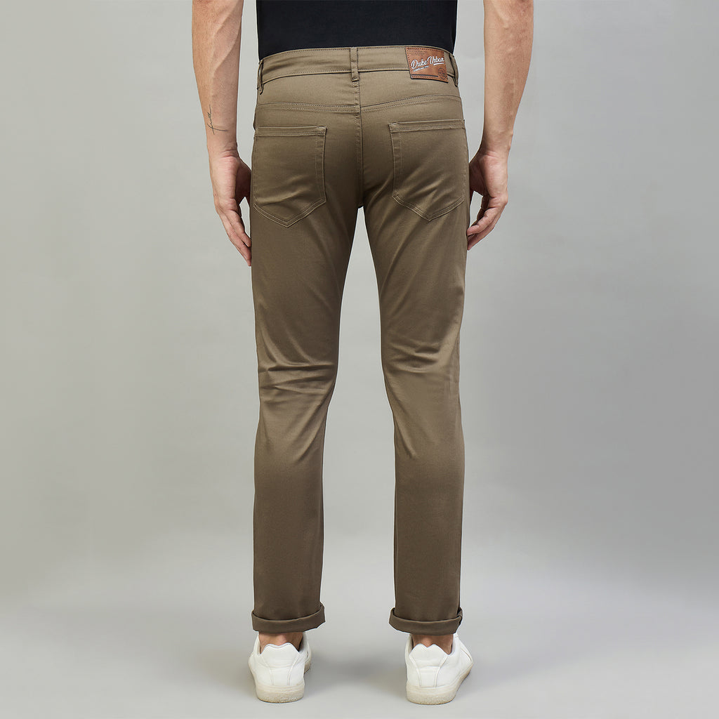 Duke Men Non-Denim Solid Casual Trouser (SDT4666R)