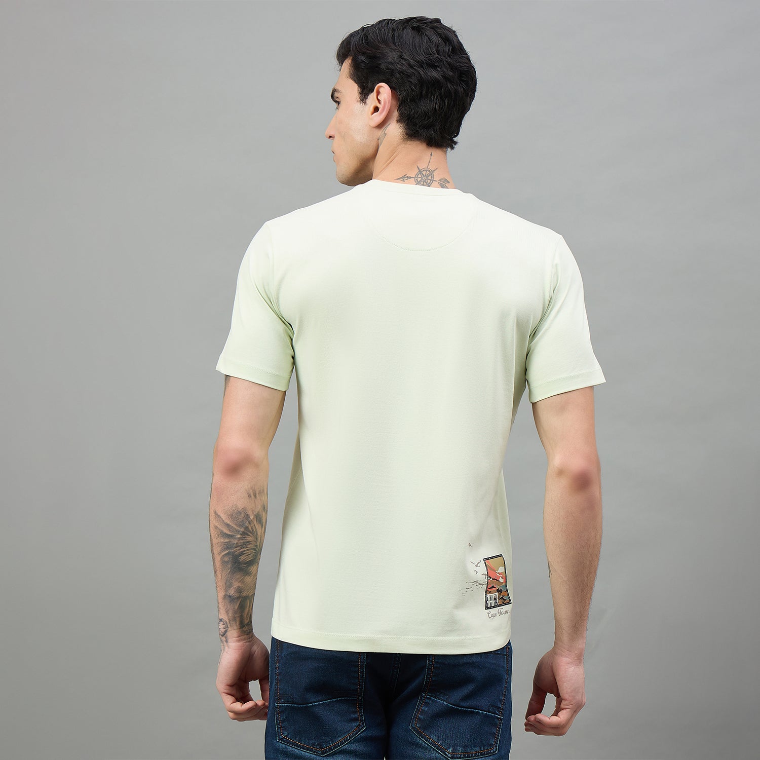 Duke Urban Men Round Neck Half Sleeve Slim T-Shirt (LF7526)