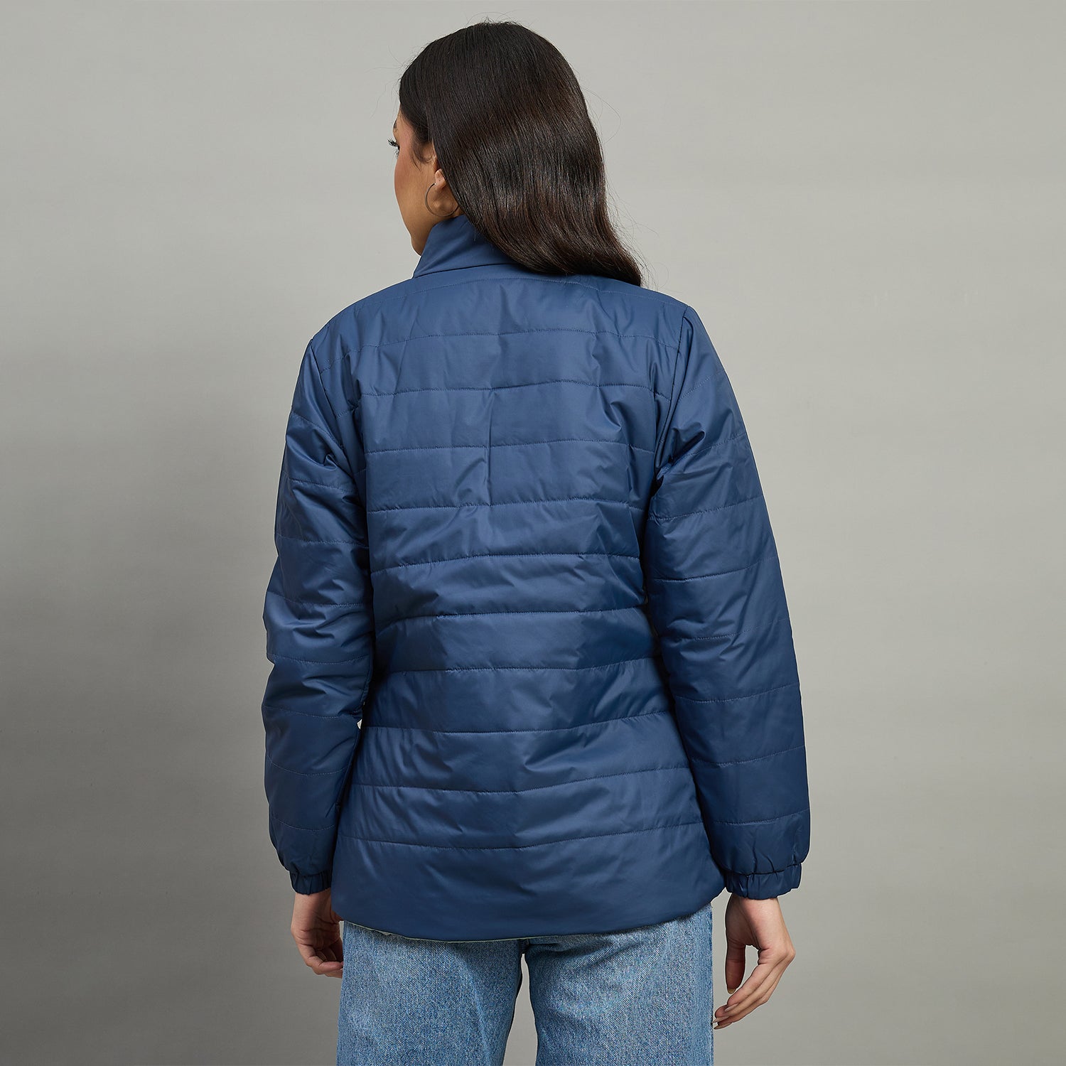 Duke Urban Women High Neck Full Sleeve Reversible Regular Jacket (SDZ2121)