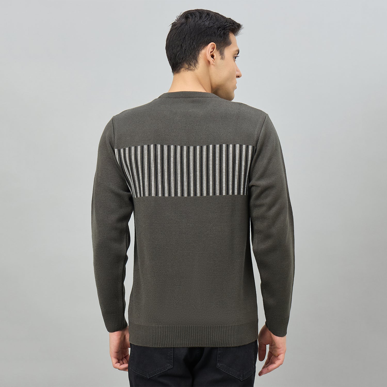 Duke Men Full Sleeve Round Neck Regular Sweater (SDS2337)