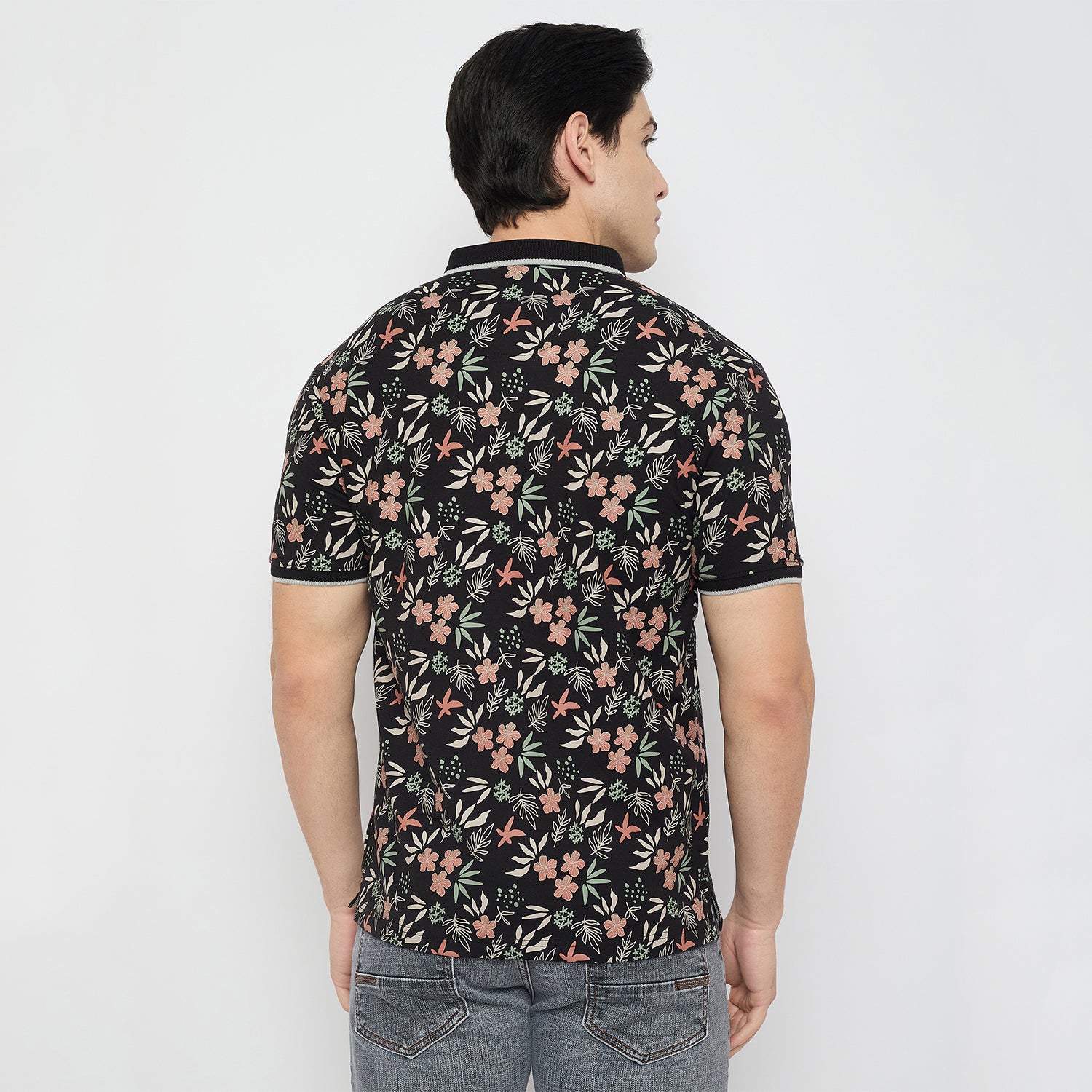 Duke Urban Men Half Sleeve Printed Slim fit Polo T-Shirt (LF7449N)