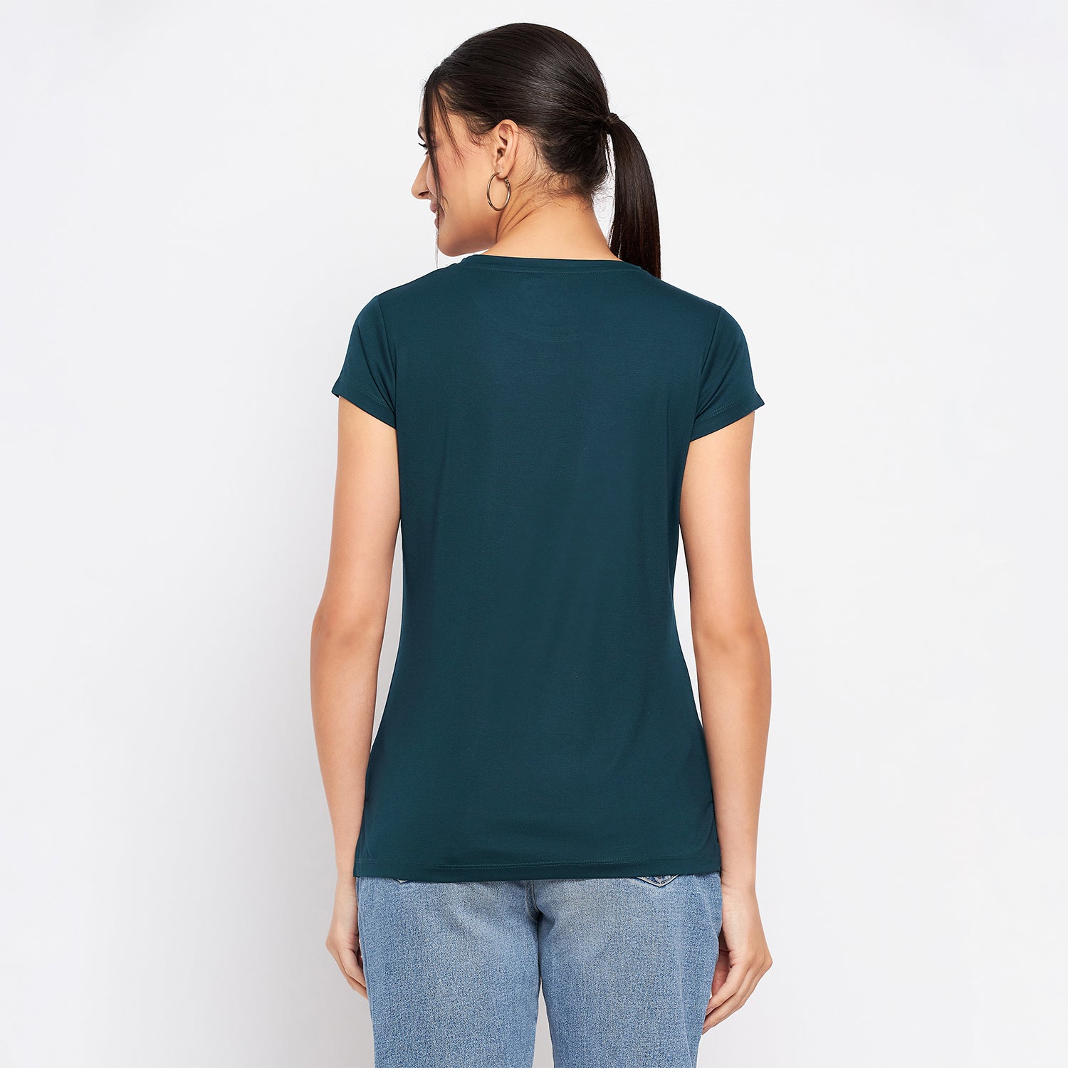 Duke Stardust Women Round Neck Short Sleeve Printed Top (LFX897)