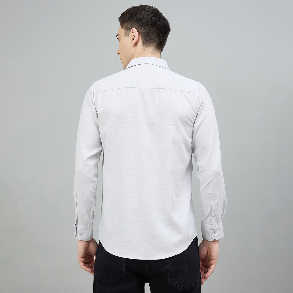 Duke Urban Men Solid Full Sleeve Spread Collar Slim Shirt (SDO7PLDI)