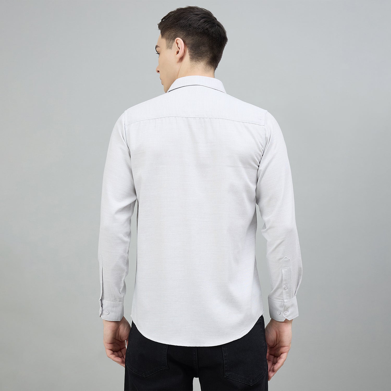 Duke Urban Men Solid Full Sleeve Spread Collar Slim Shirt (SDO7PLDI)