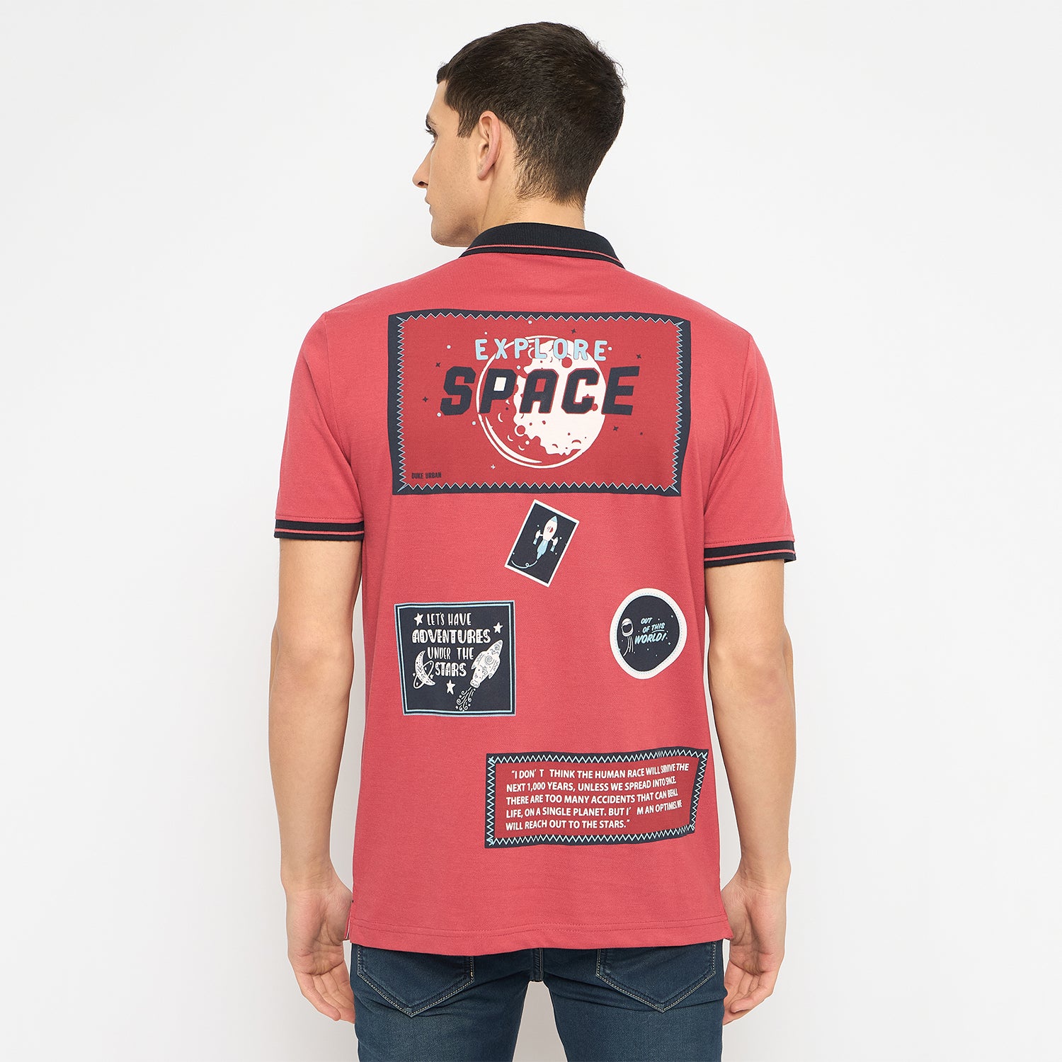 Duke Urban Men Half Sleeve Cotton Tshirt (LF7181)