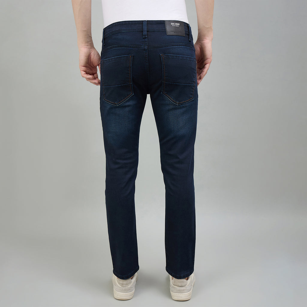 Duke Urban Men Ankle Length Mid-Rise Light Fade Stretchable Jeans (SDD9135A)