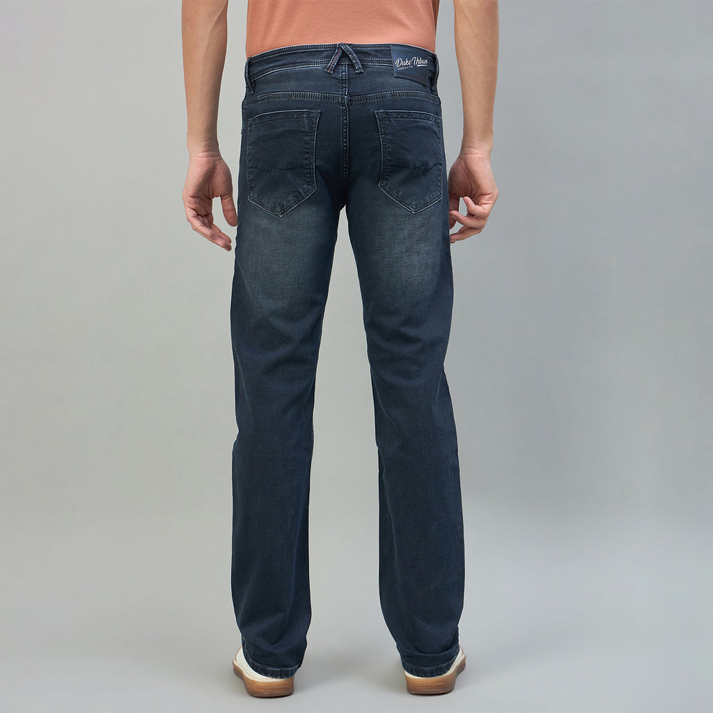 Duke Urban Men Comfort Fit Mid-Rise Light Fade Stretchable Jeans (SDD9140C)