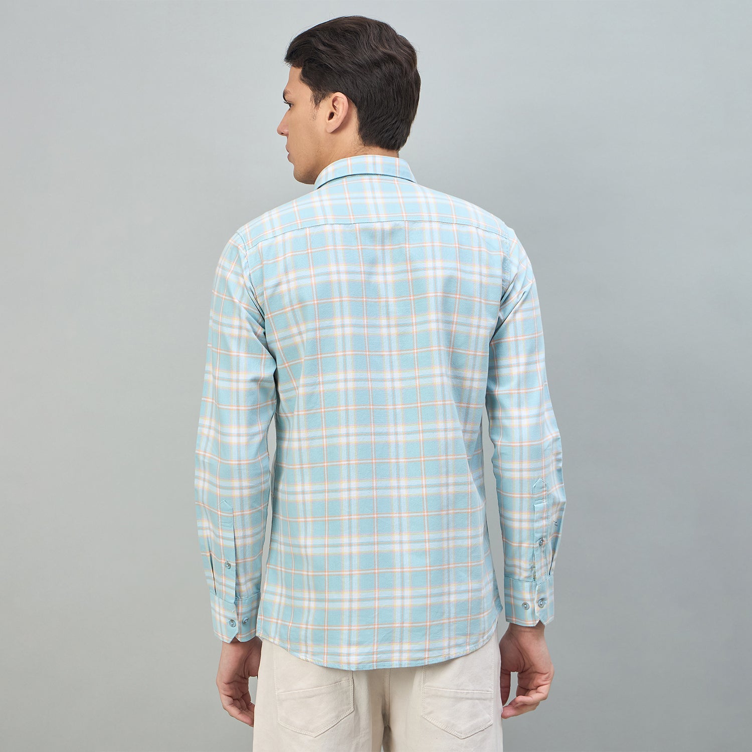 Duke Urban Men Checkered Pure Cotton Slim Fit Casual Full Sleeve Shirt (SDO8CKBM)