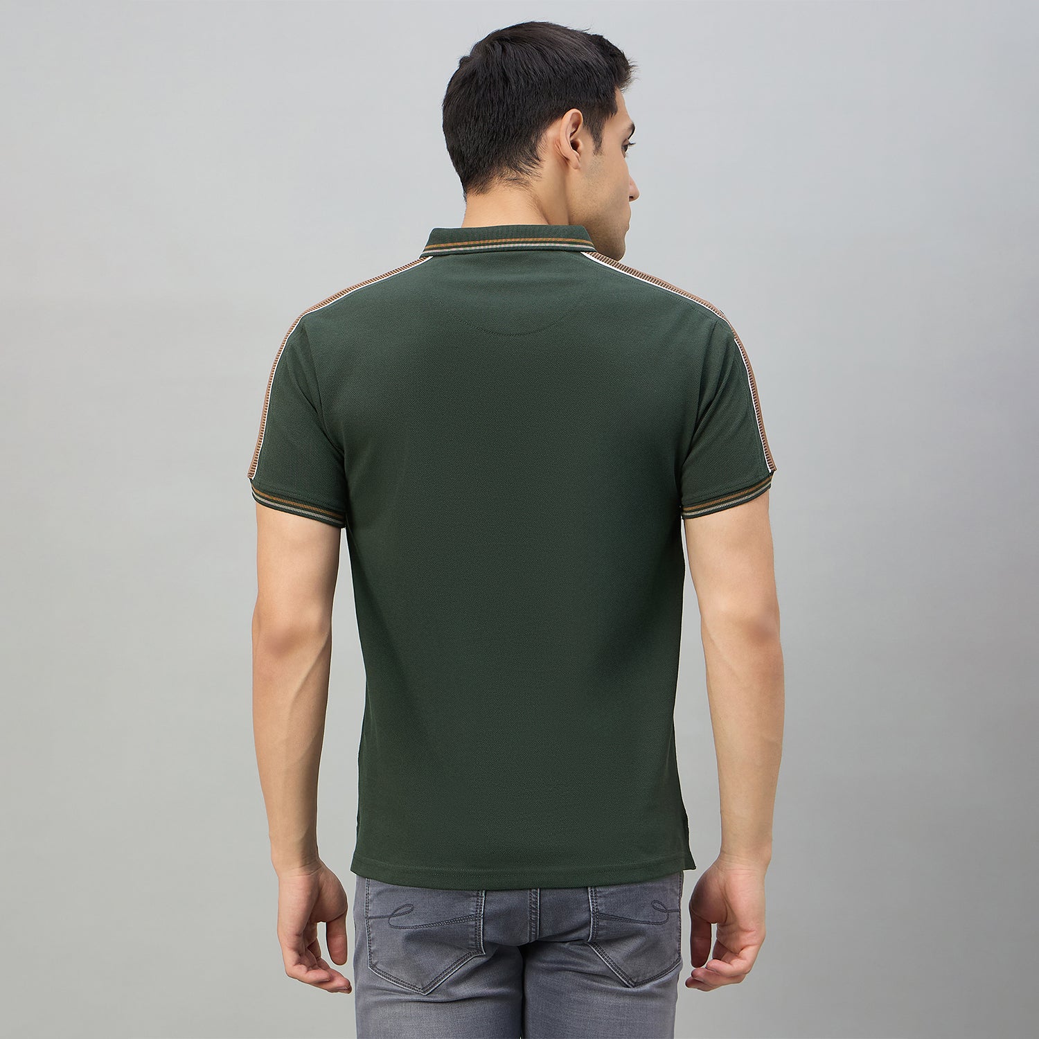 Duke Men Half Sleeve Cotton Regular Fit Casual T-shirt (LF7967)