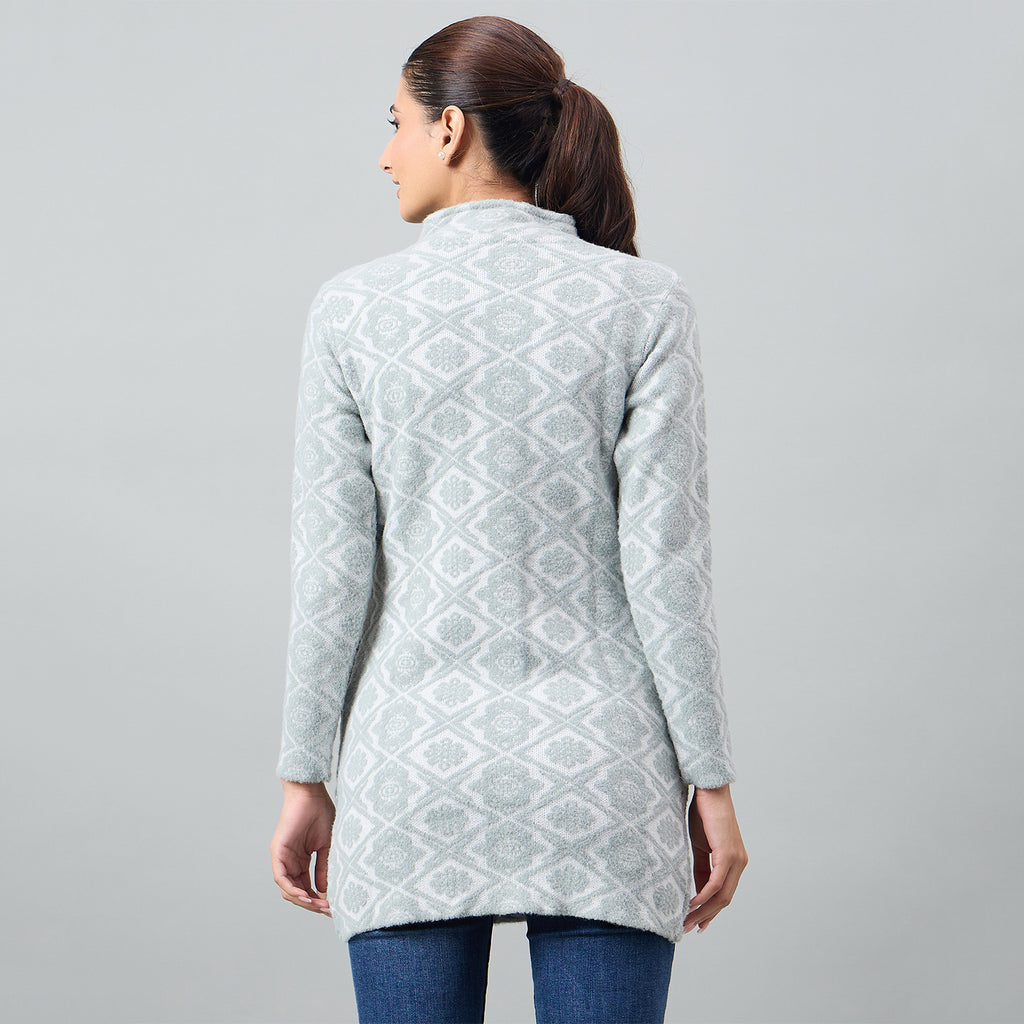 Duke Urban Women Full Sleeve Front Open Regular Cardigan (SDS1368)