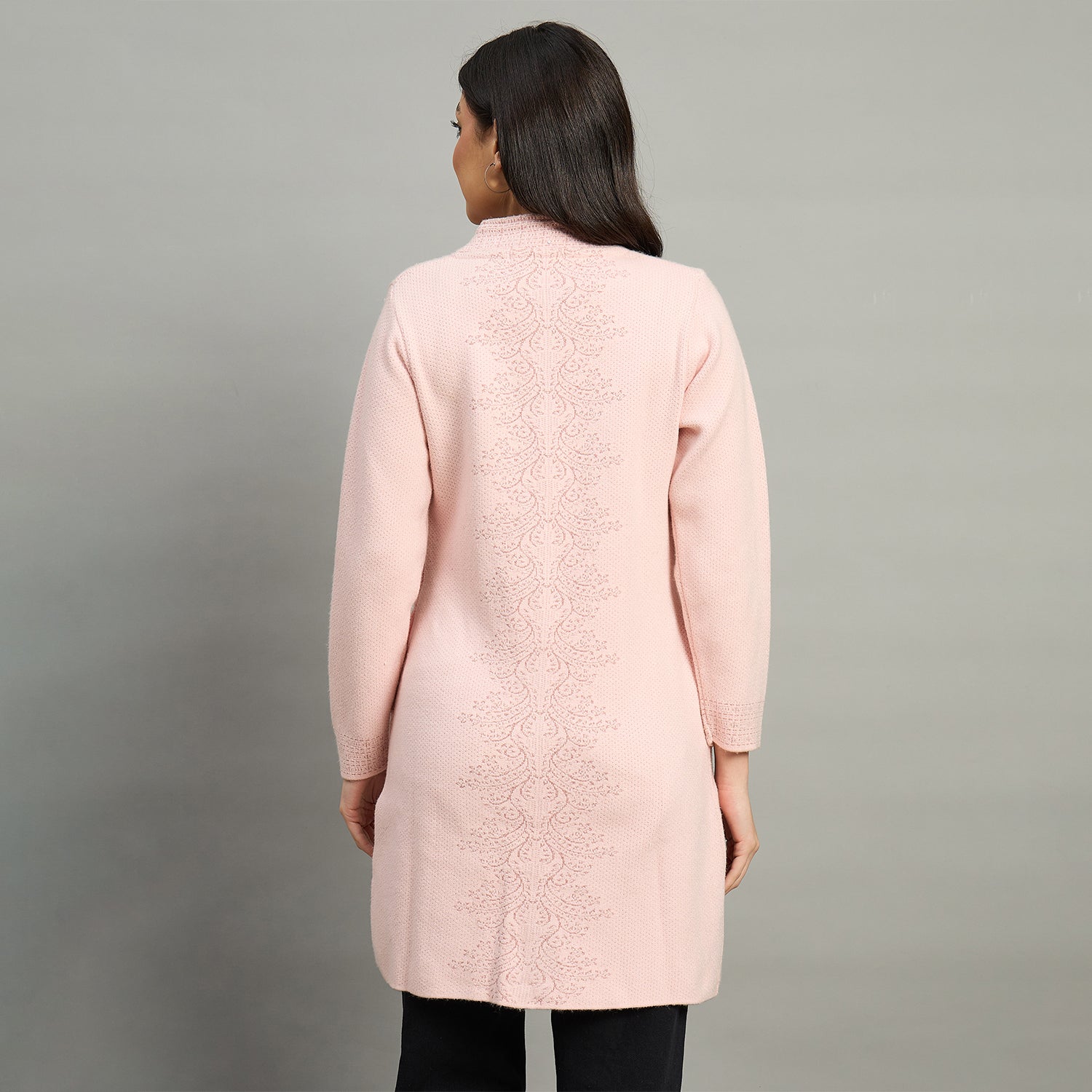 Duke Urban Women Full Sleeve Self Design Sweater (SDS1347)