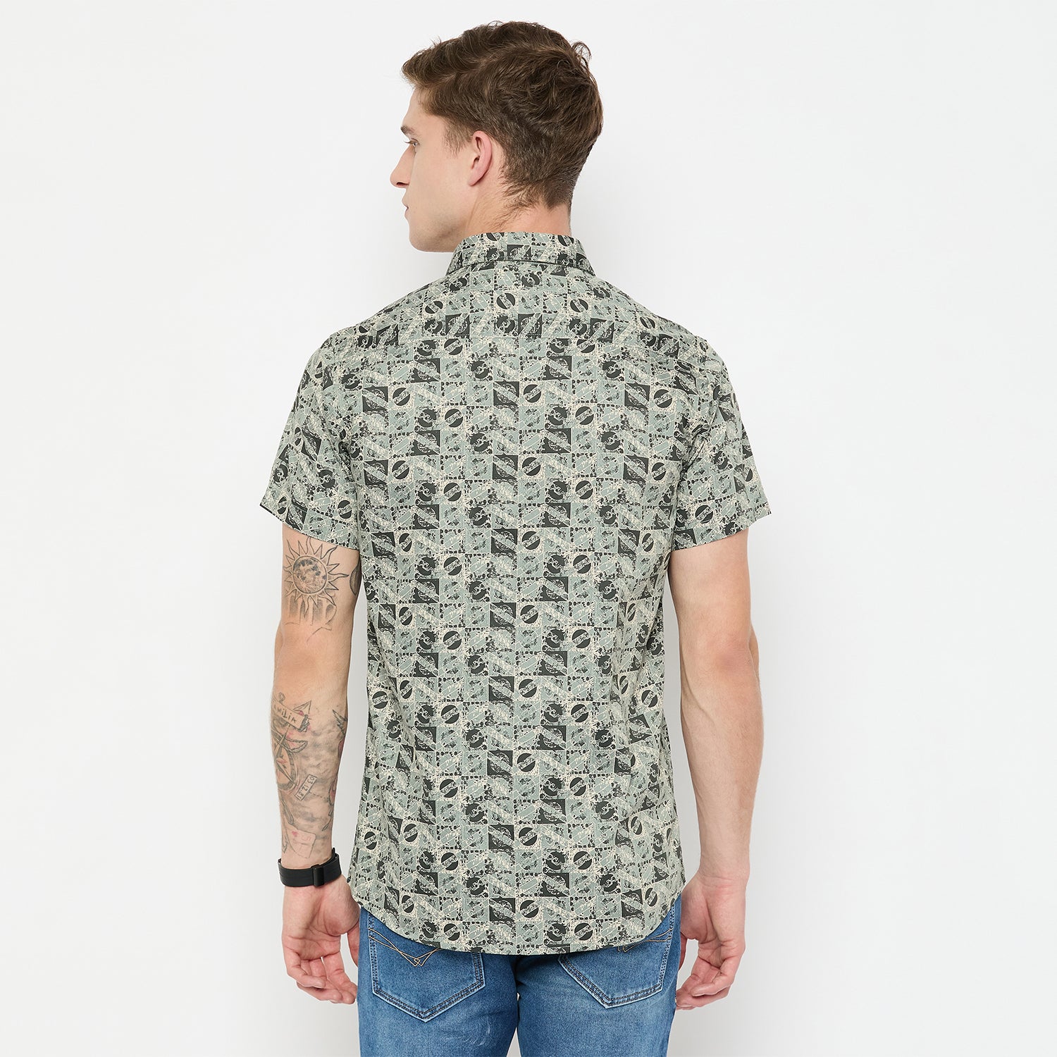Duke Urban Men Half Sleeve Cotton Shirt (SDO4PRAA)