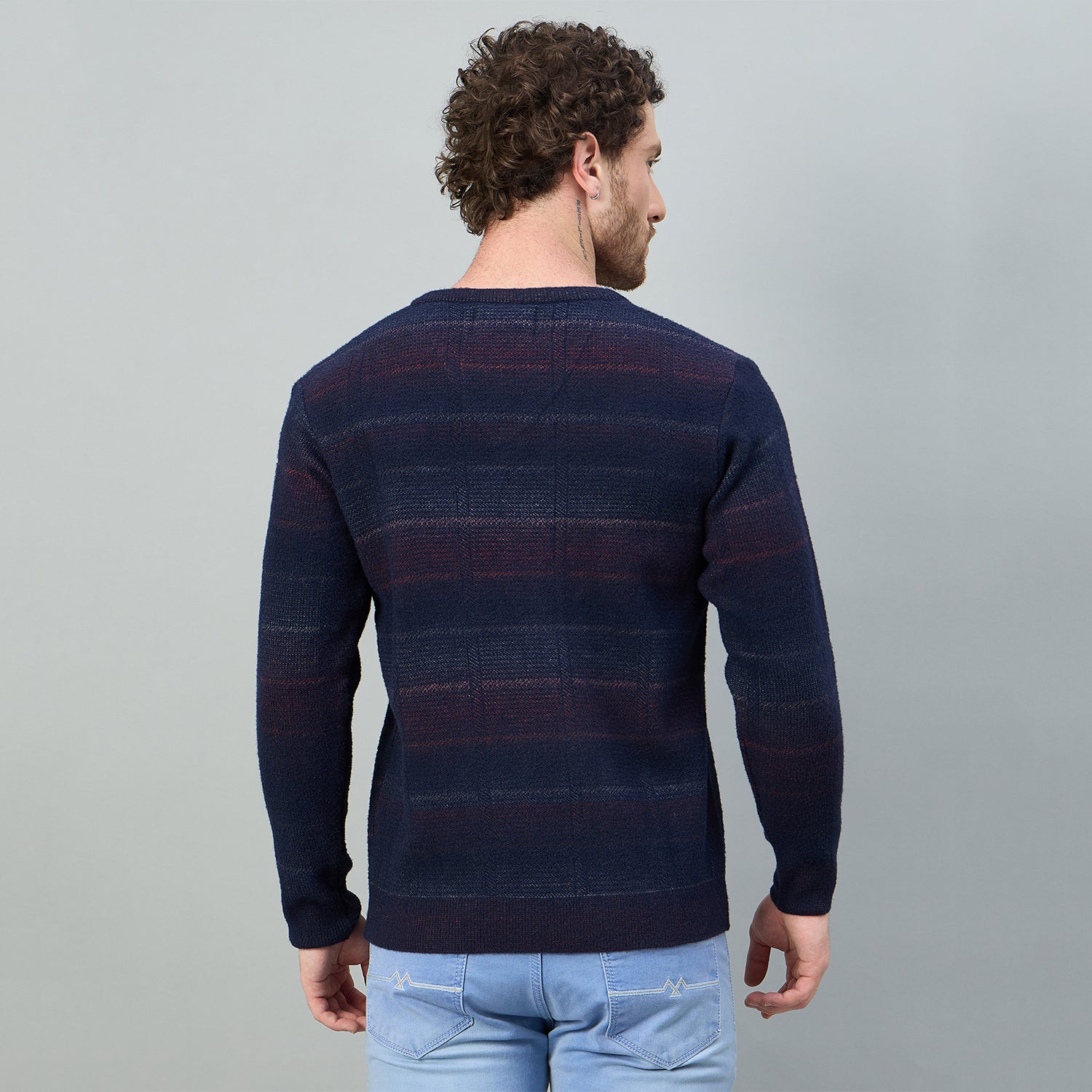 Duke Men V Neck Regular Sweater (SDS2246)