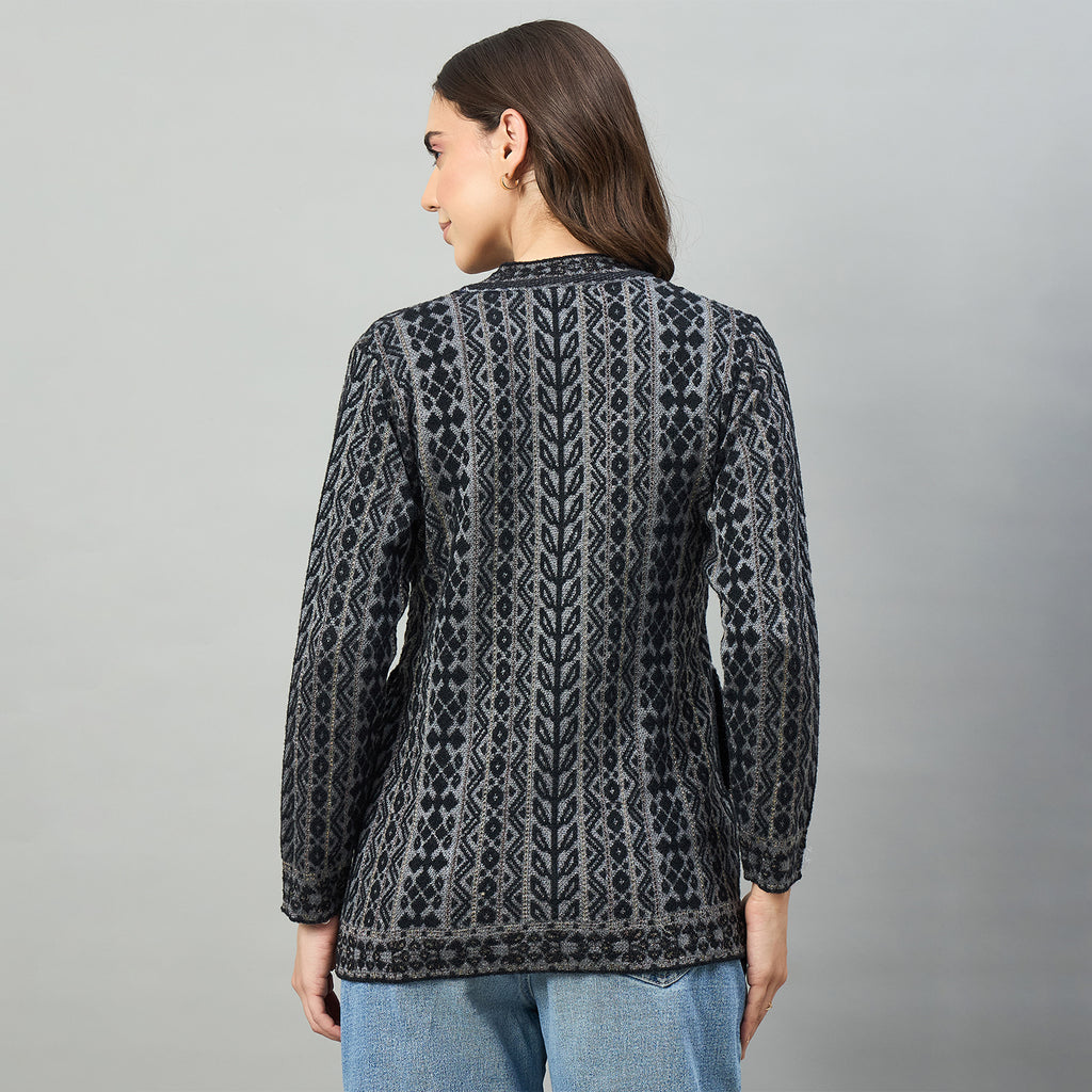 Duke Urban Women Full Sleeve V Neck Regular Sweater (SDS1439)