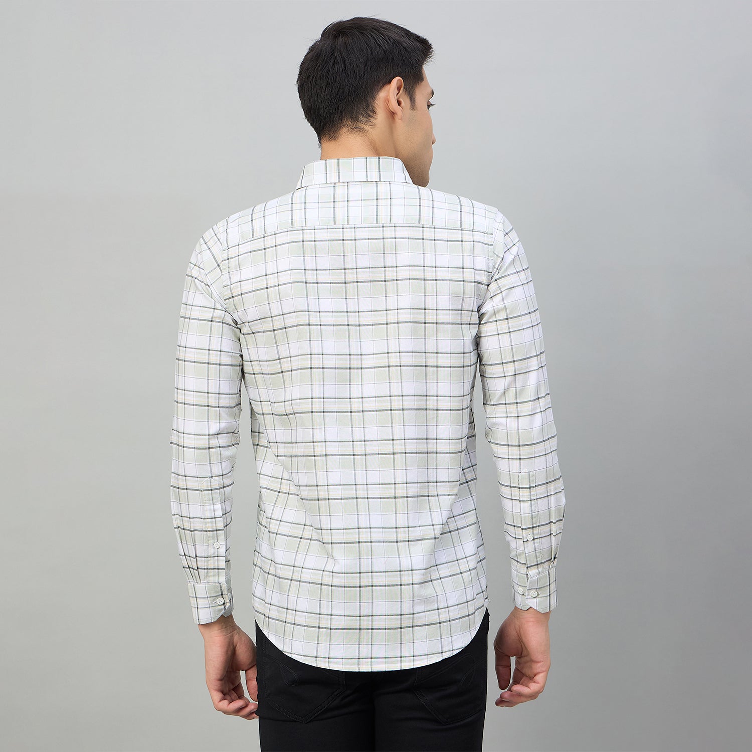 Duke Men Slim Fit Full Sleeve Oxford Cotton Shirt (SDO5CKDB)