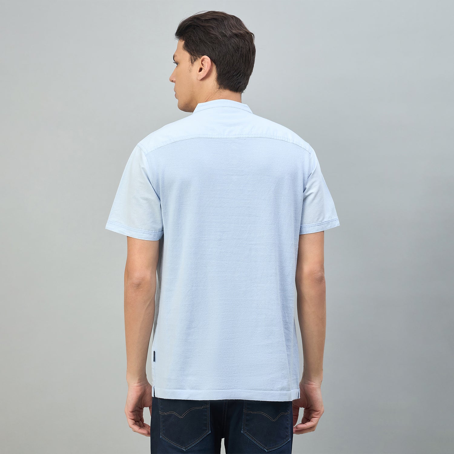 Duke Urban Men Solid Half Sleeve Casual Slim fit Tshirt (LF7625)