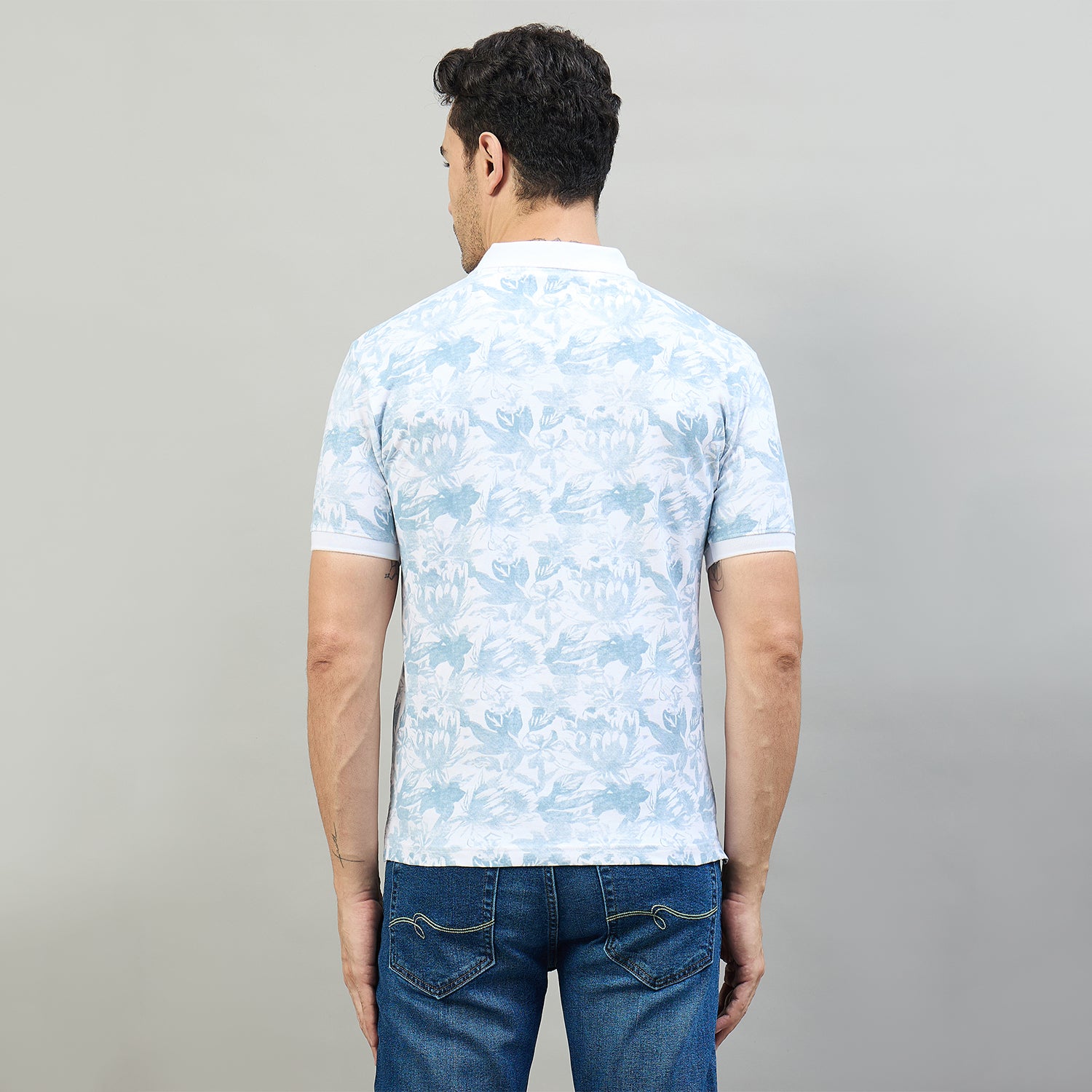 Duke Urban Men Half Sleeve Cotton Smart Fit Casual T-shirt (LF7980)