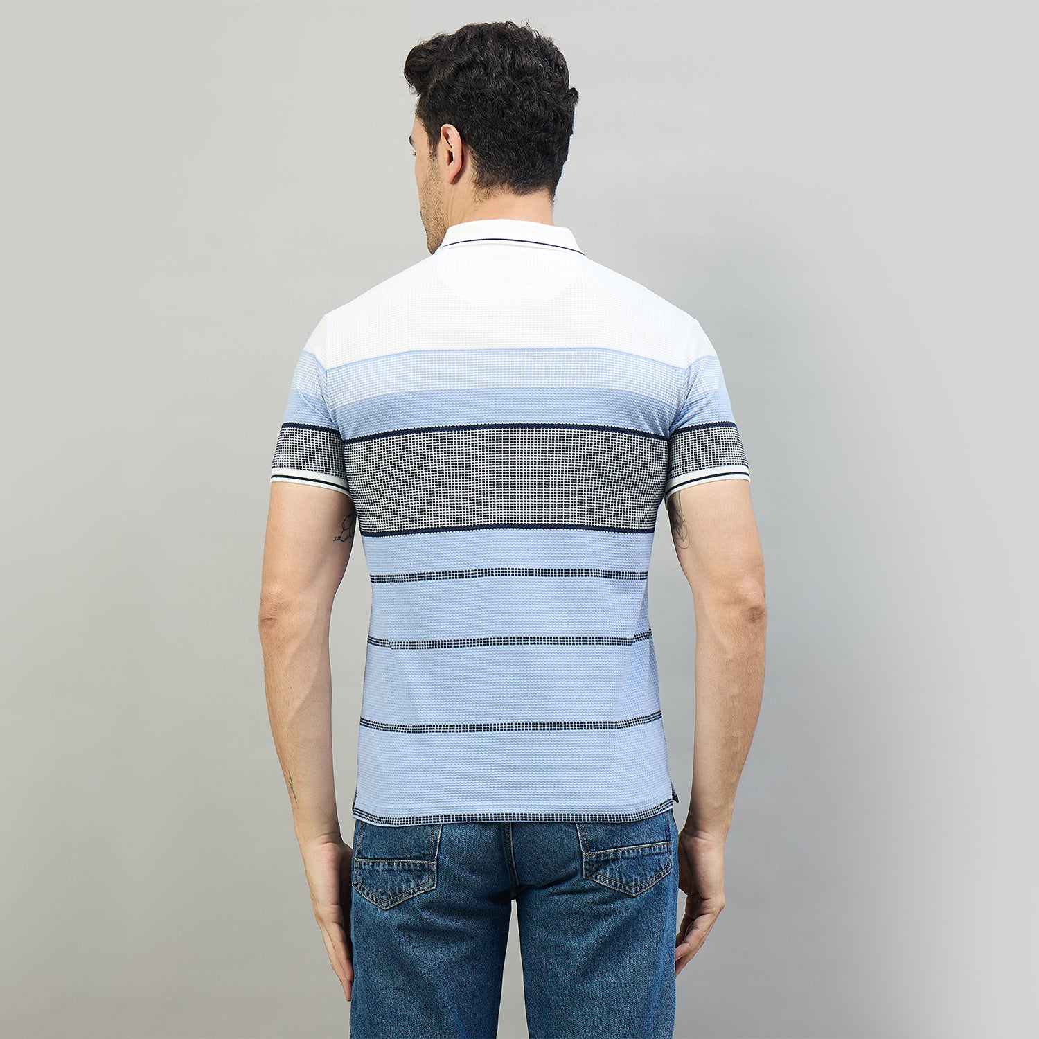 Duke Urban Men Half Sleeve Cotton Smart Fit Casual T-shirt (LF7974)