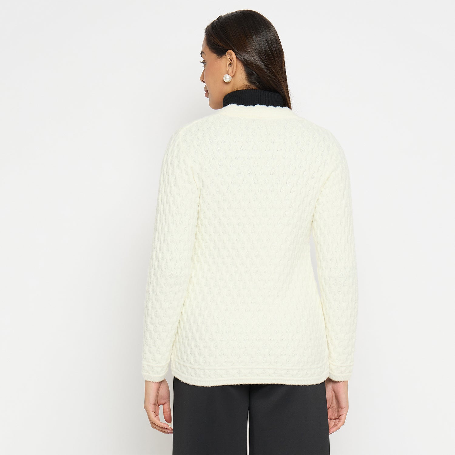 Duke Urban Women Full Sleeve V-Neck Cardigan (SDS1158)