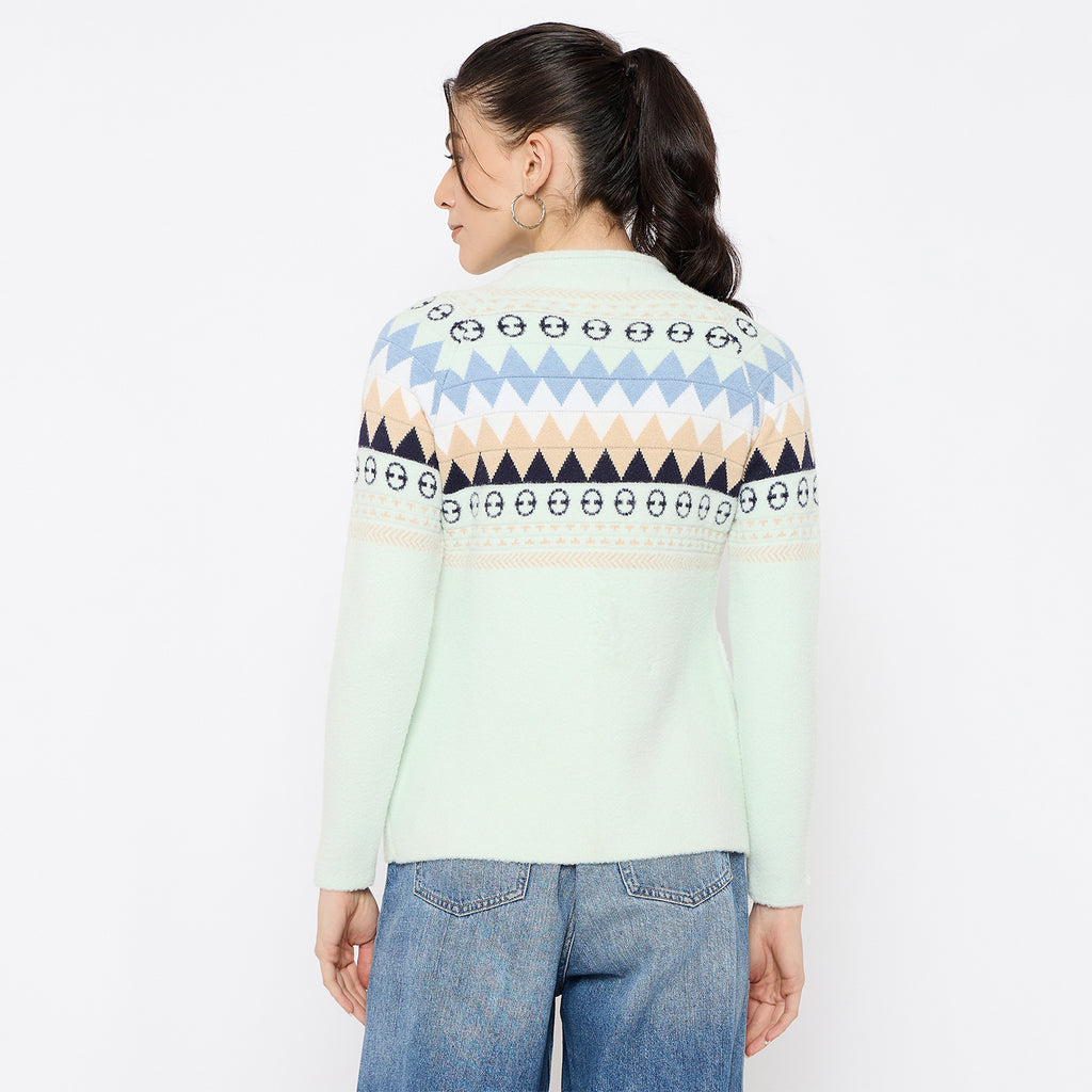 Duke Urban Women Full Sleeve Front Open Sweater (SDS1355)