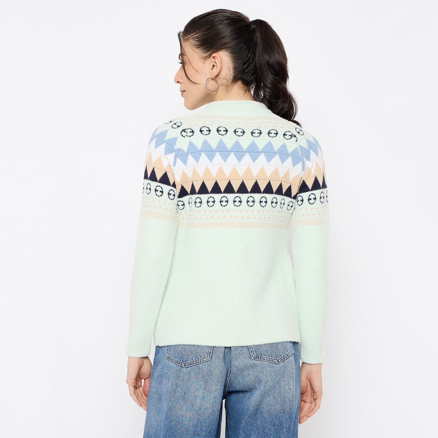 Duke Urban Women Full Sleeve Front Open Sweater (SDS1355)
