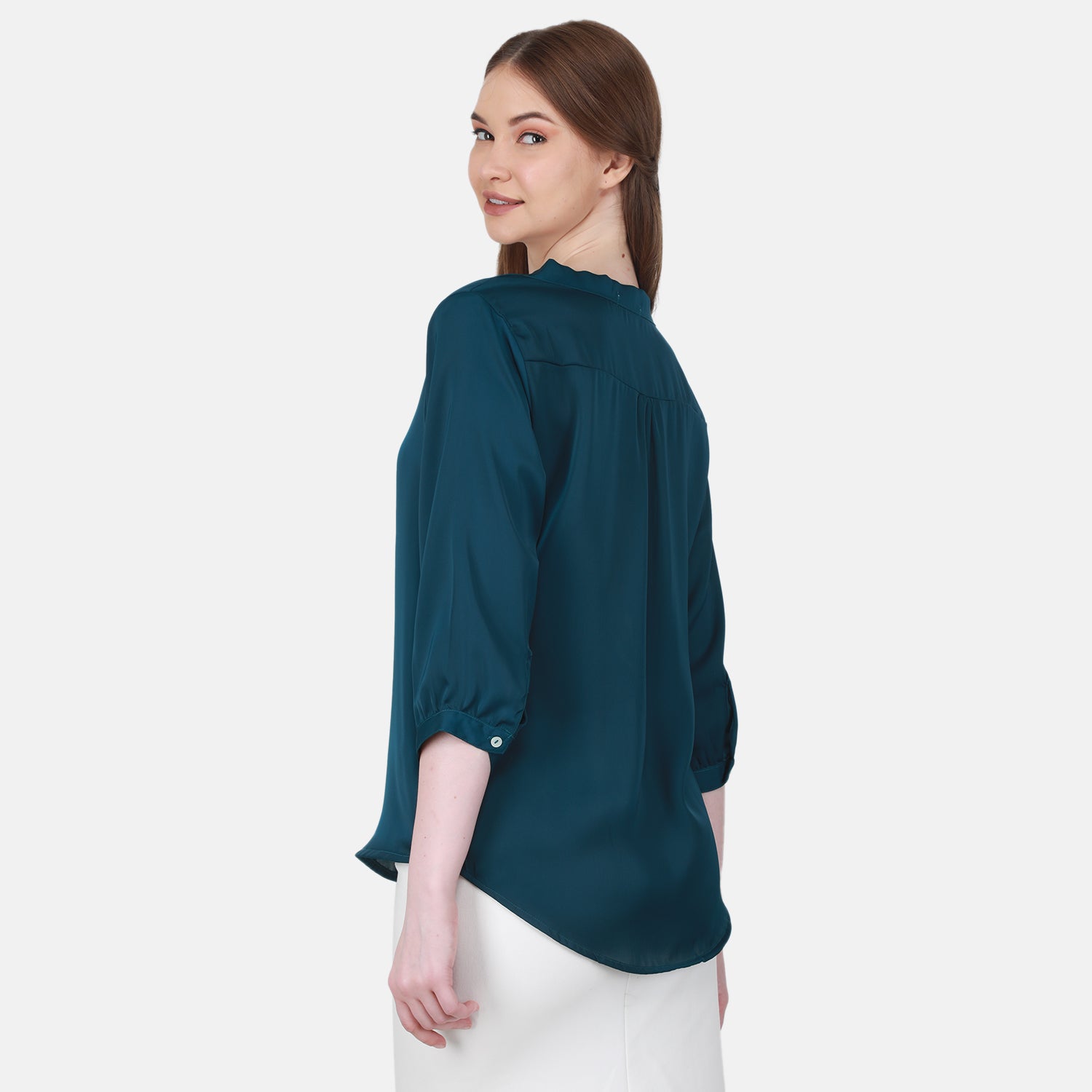 Duke Stardust Women V Neck Solid Top (SDX3280)