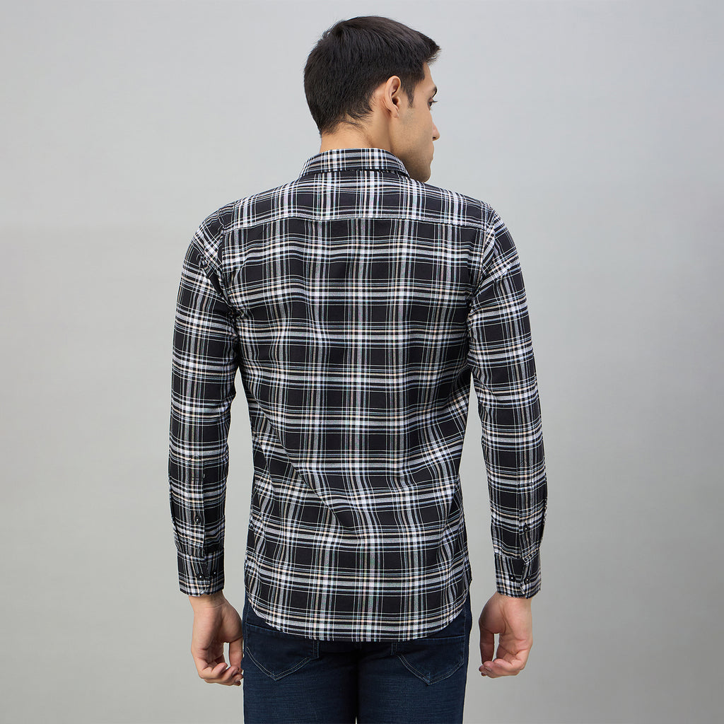 Duke Men Slim Fit Full Sleeve Short Style Cotton Shirt (SDO8CKBU)