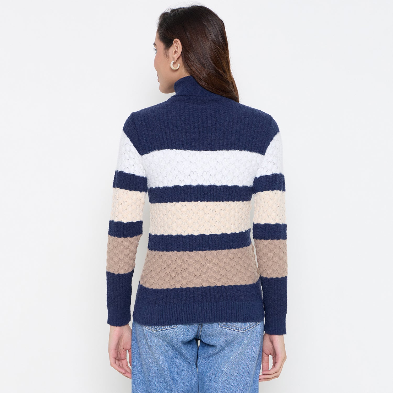 Duke Urban Women Full Sleeve High Neck Pullover (SDS1397)